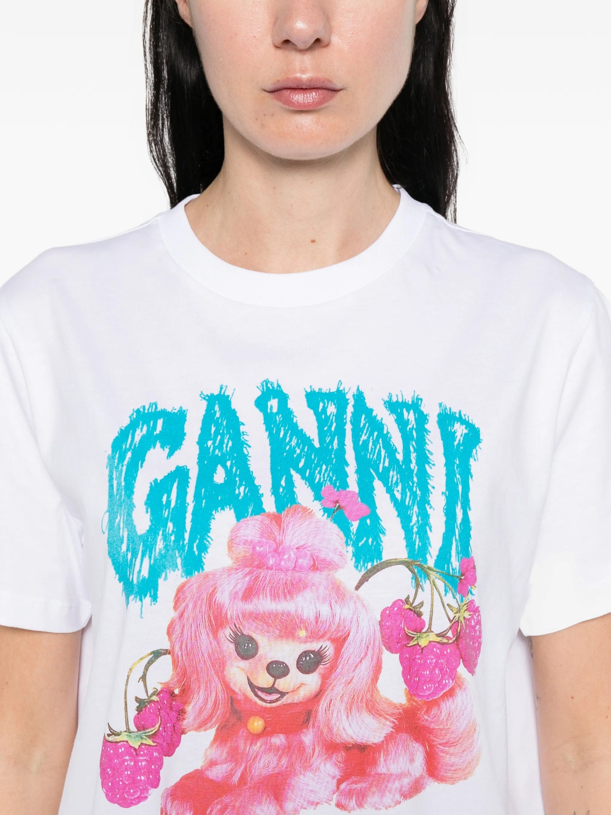 GANNI dog graphic T - shirt