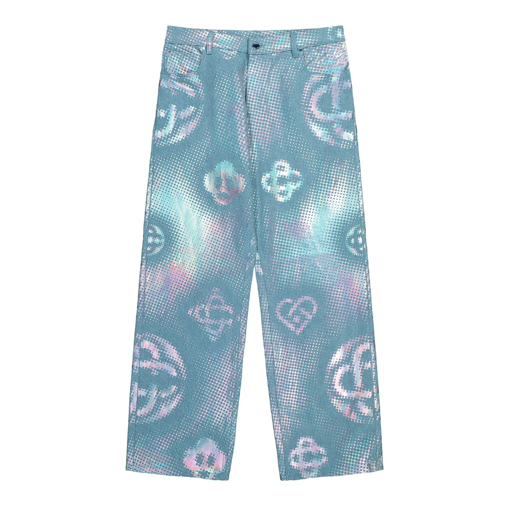 Casablanca Pearlescent Monogram Baggy Jeans