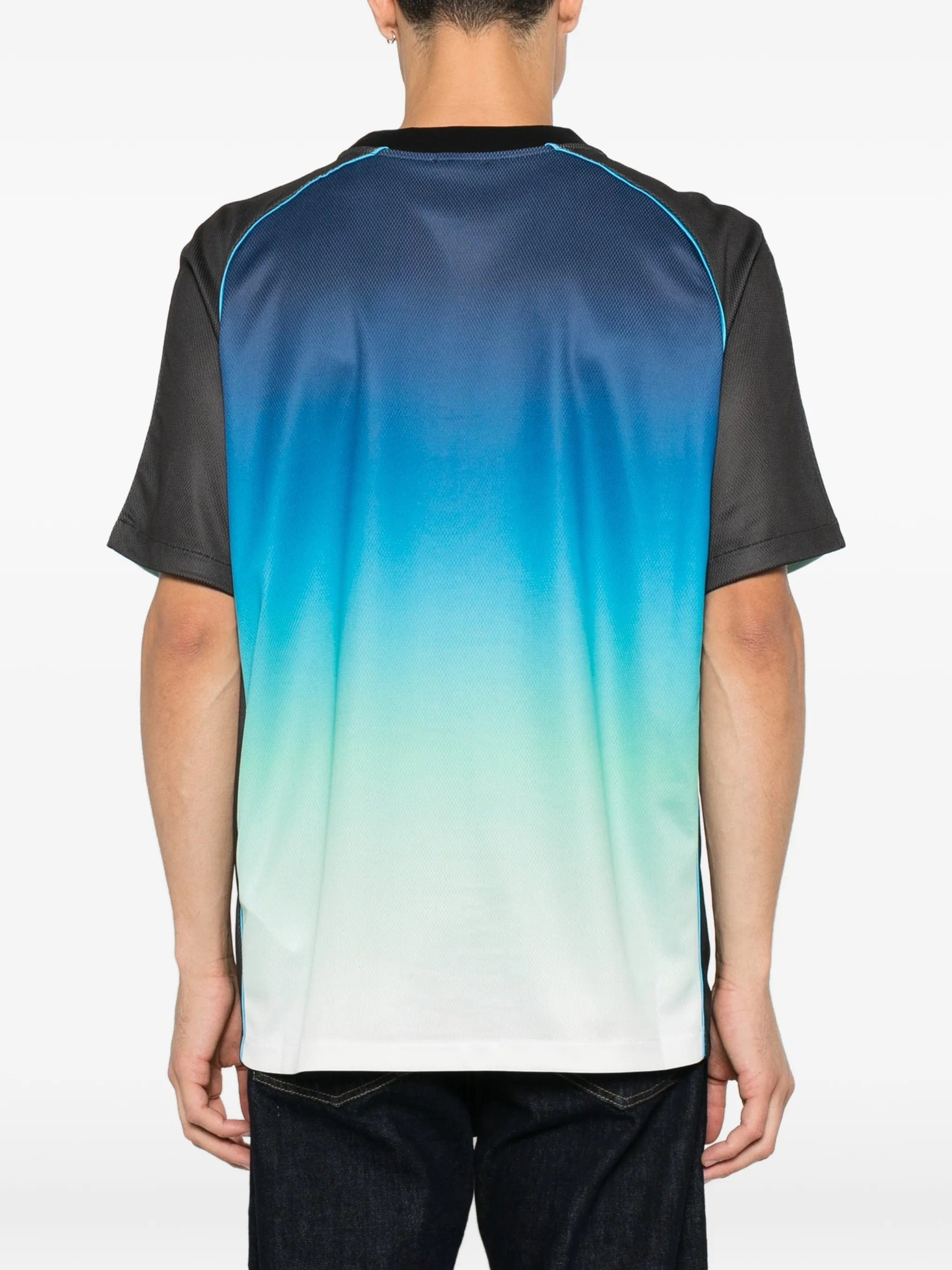Casablanca logo - print gradient T - shirt