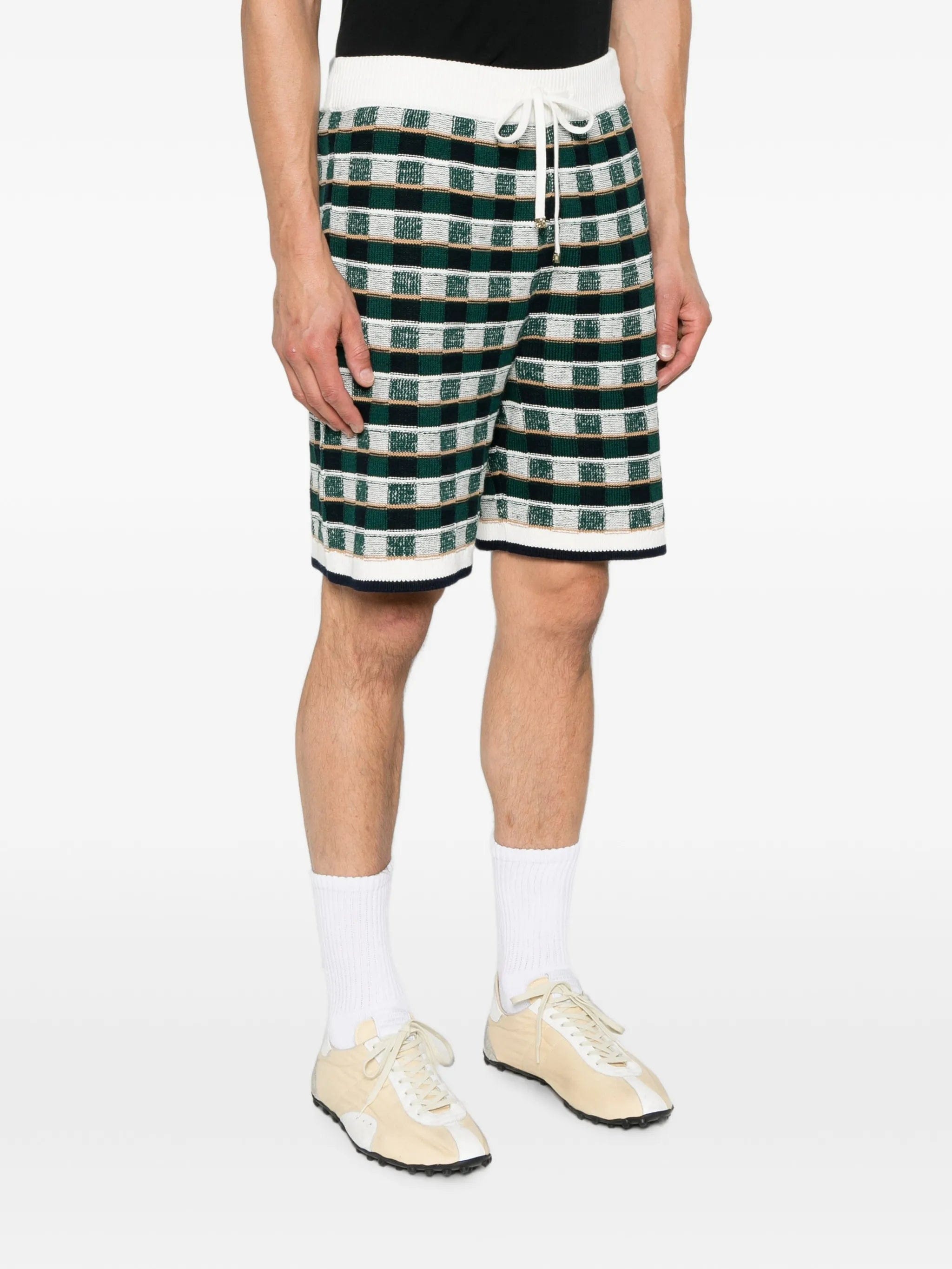 Casablanca check - pattern shorts