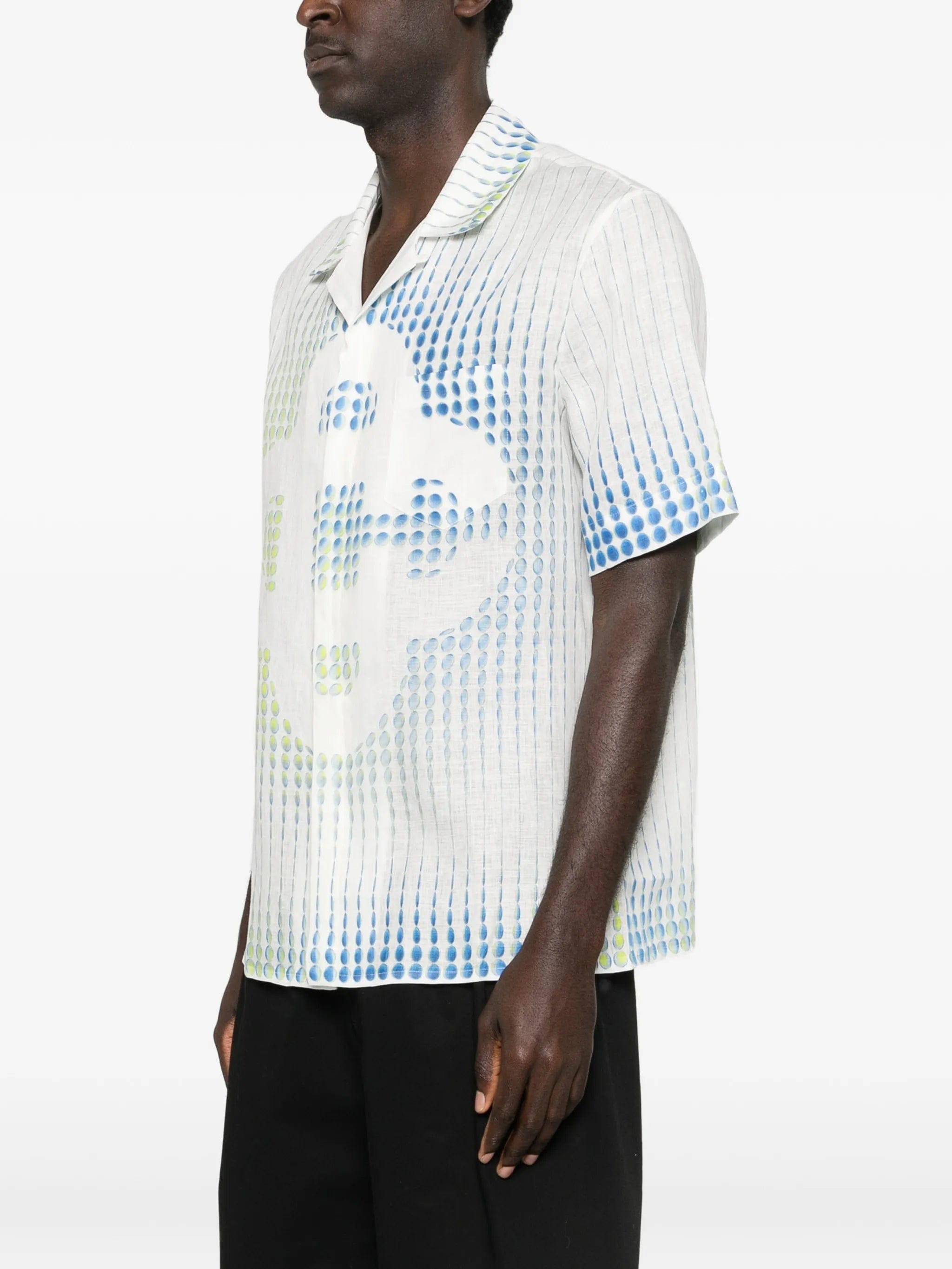 Casablanca x Martin Naumann dots cuban - collar graphic shirt