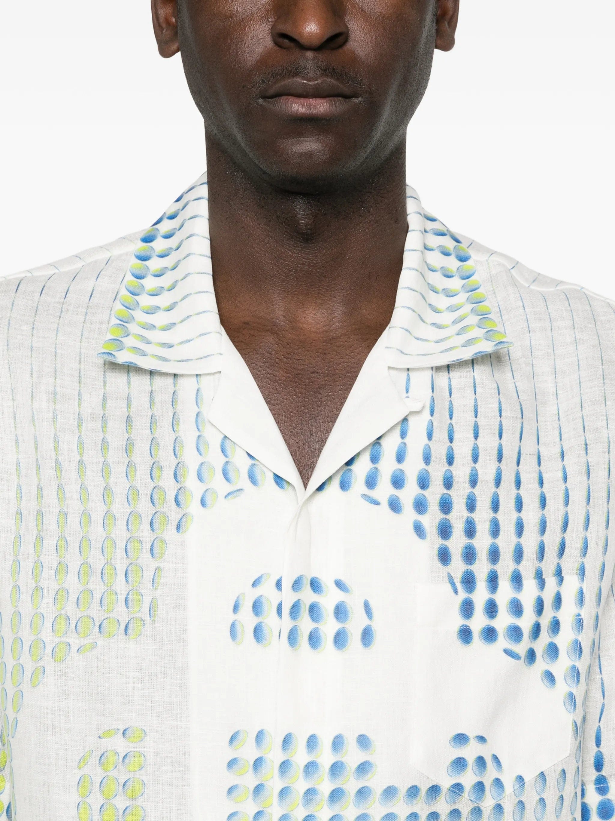 Casablanca x Martin Naumann dots cuban - collar graphic shirt