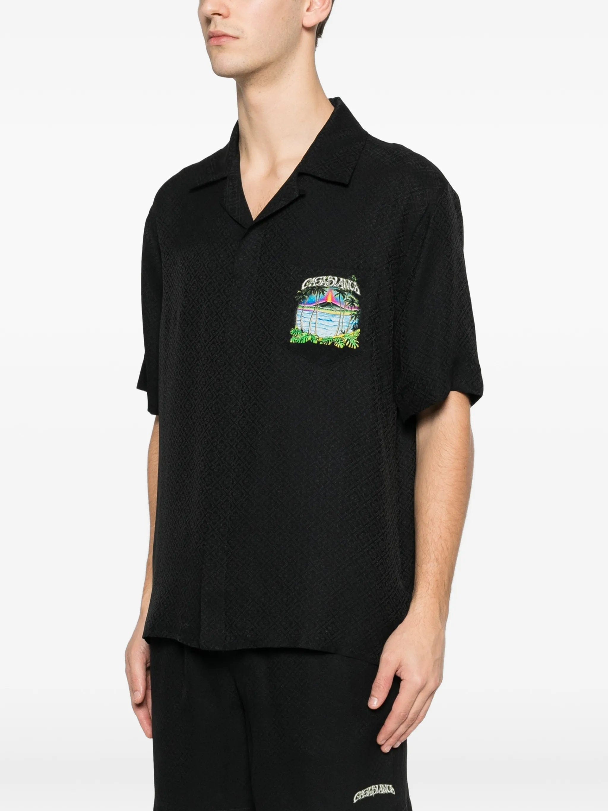 Casablanca Volcano short - sleeve graphic shirt