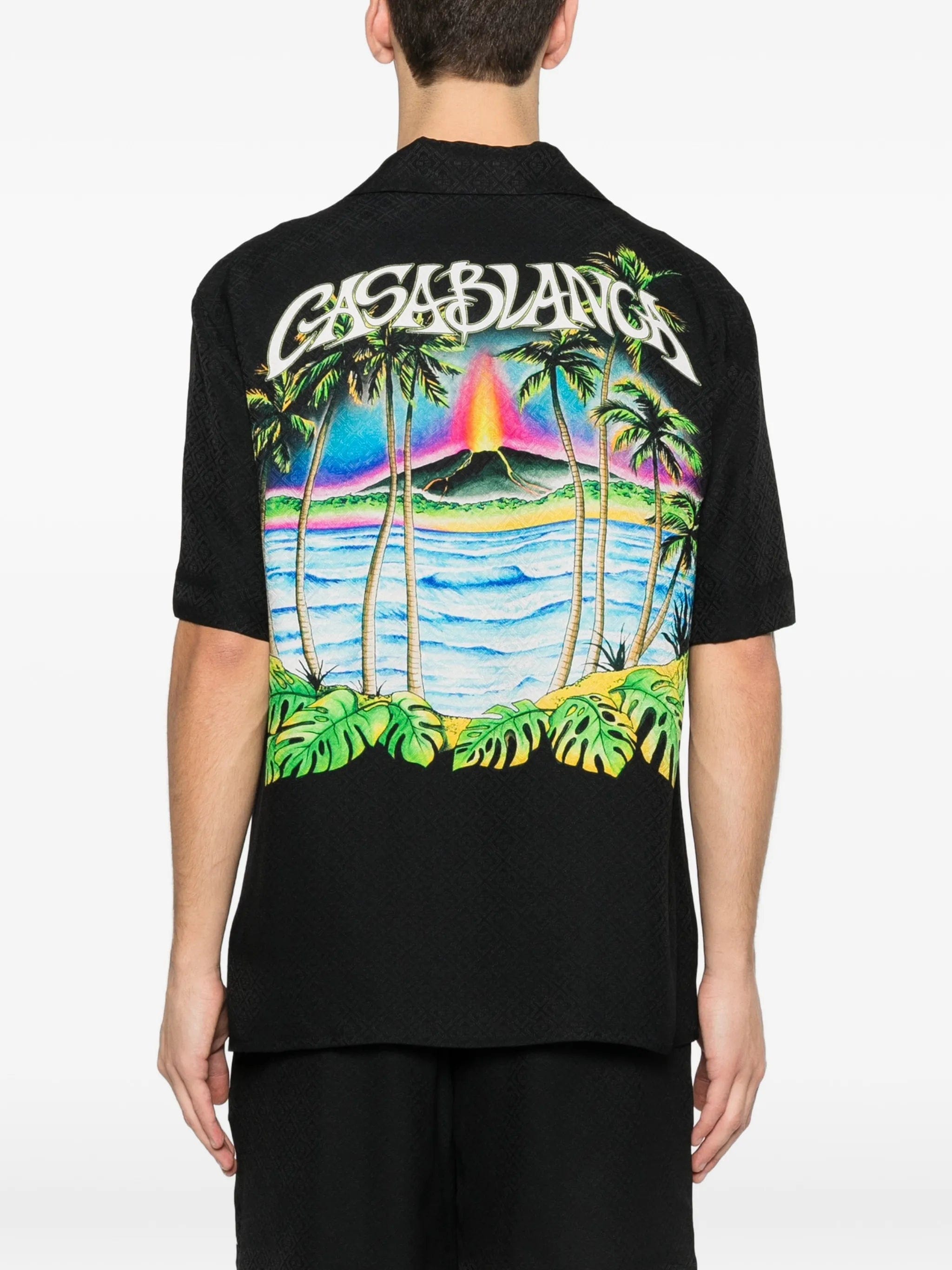 Casablanca Volcano short - sleeve graphic shirt