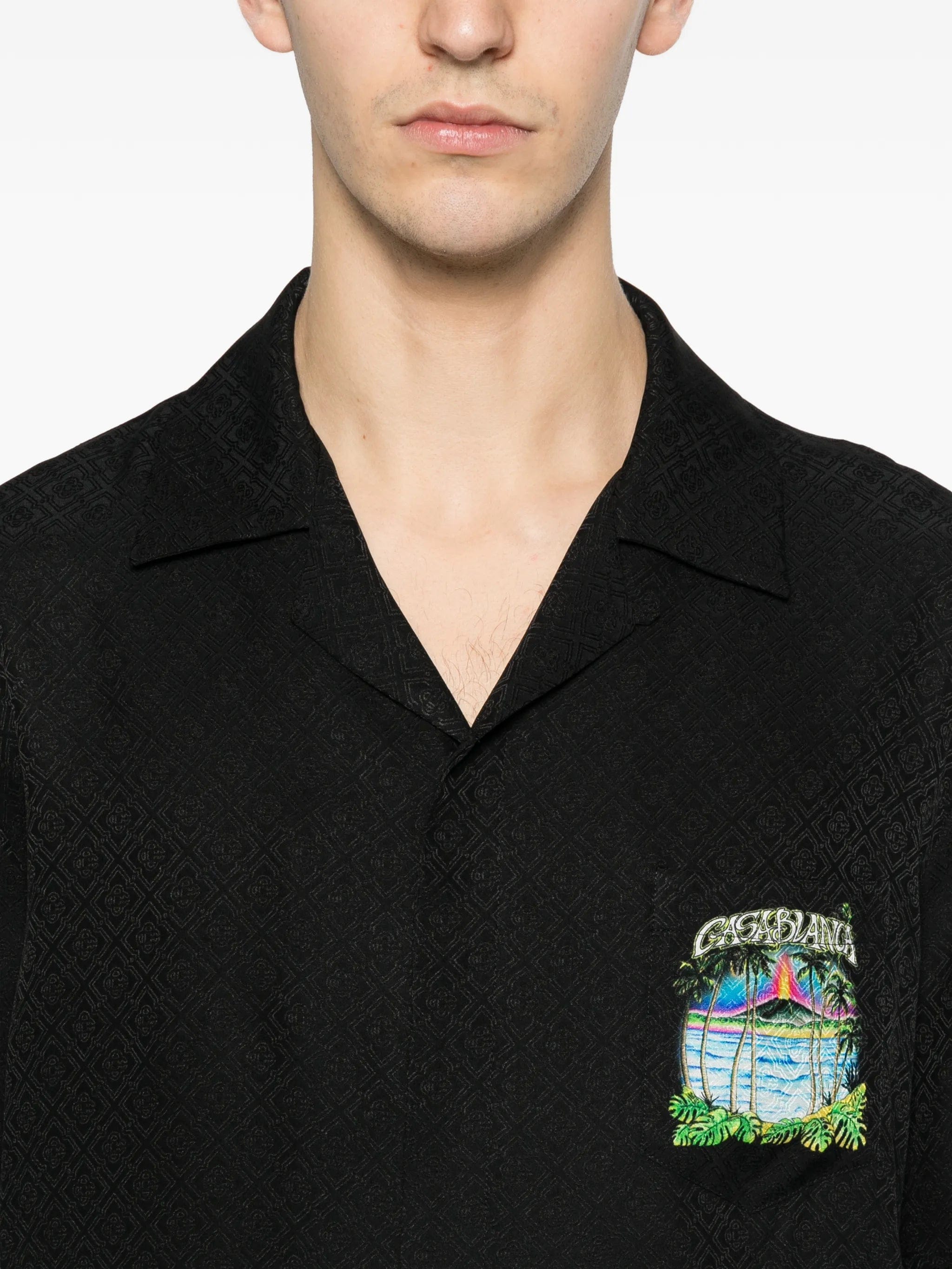 Casablanca Volcano short - sleeve graphic shirt