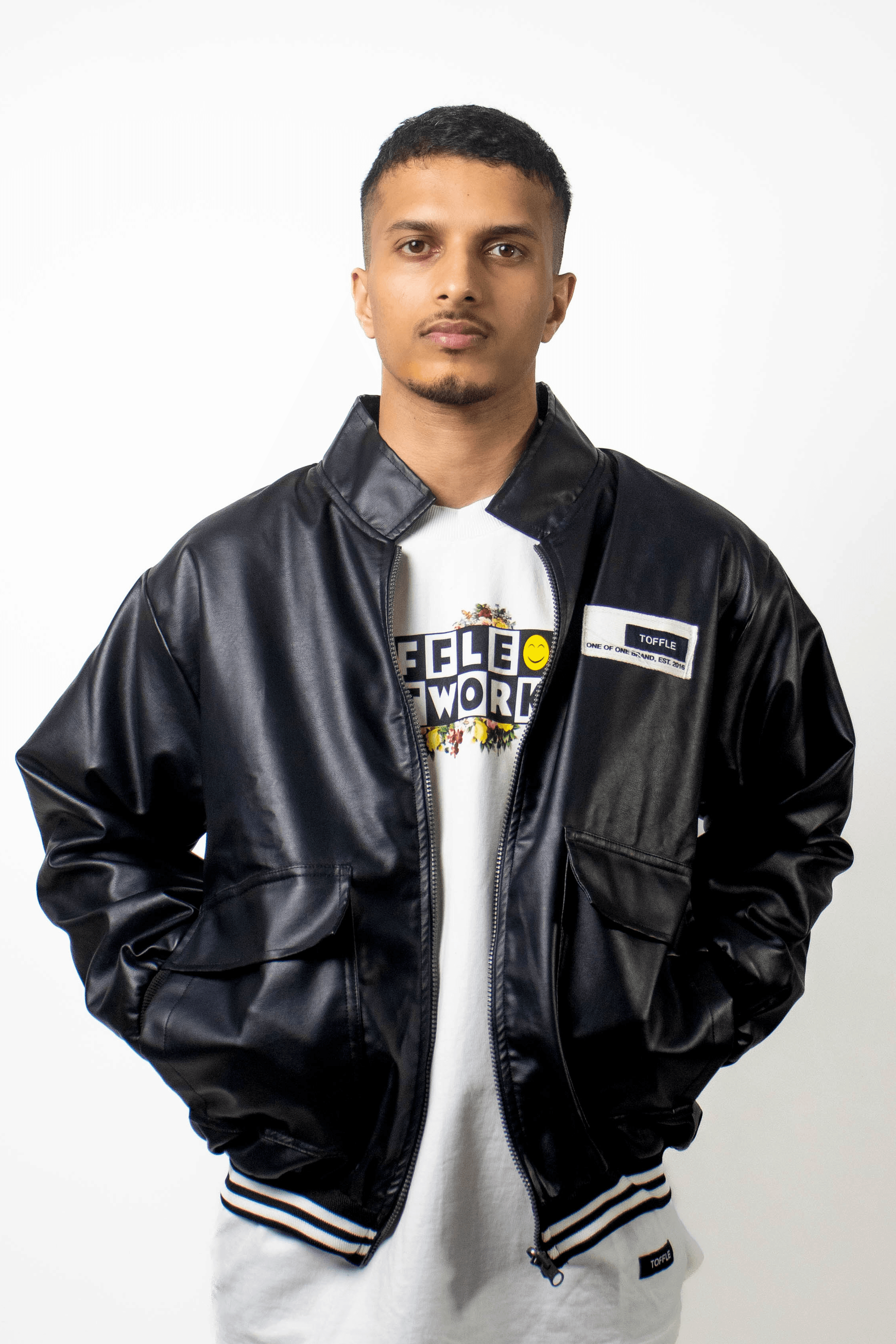 NEW Black Leather Jacket