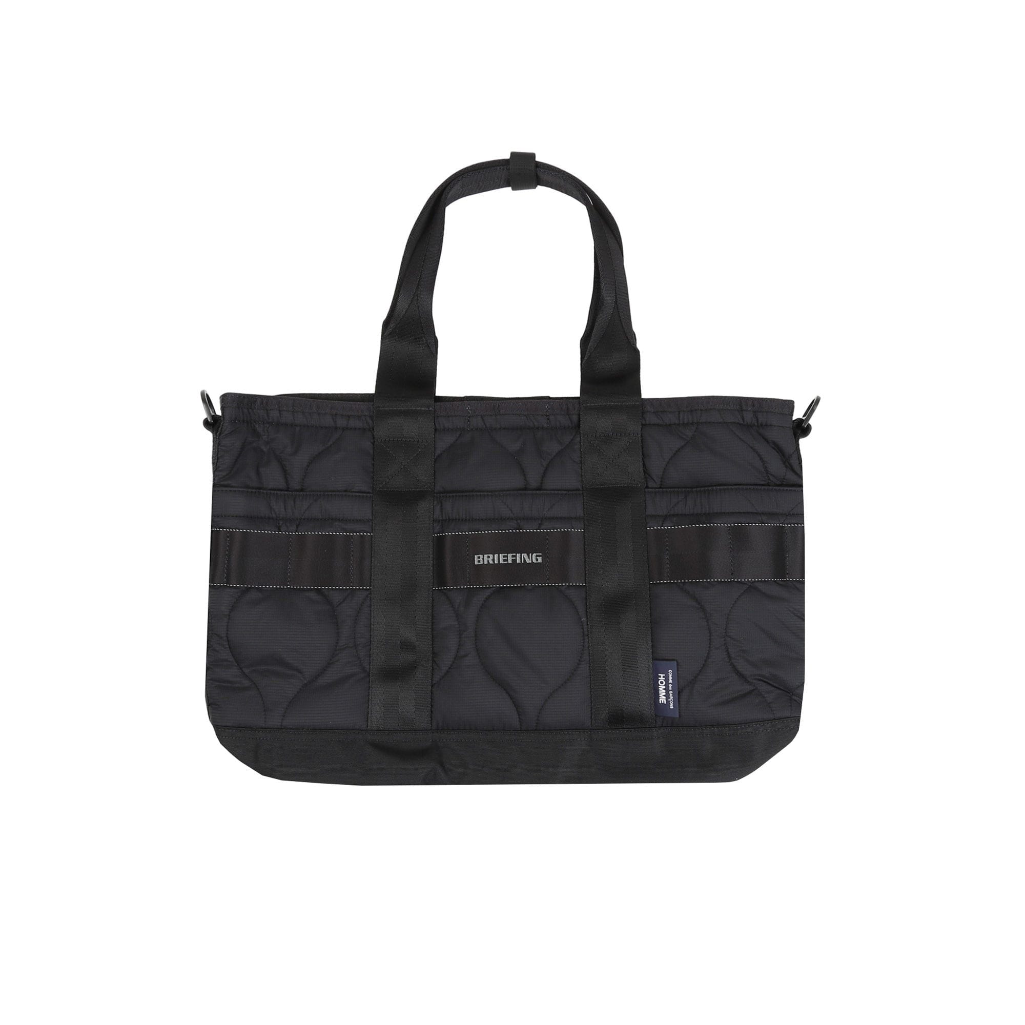 CDG HOMME Nylon Rip Quilting Bag - Black