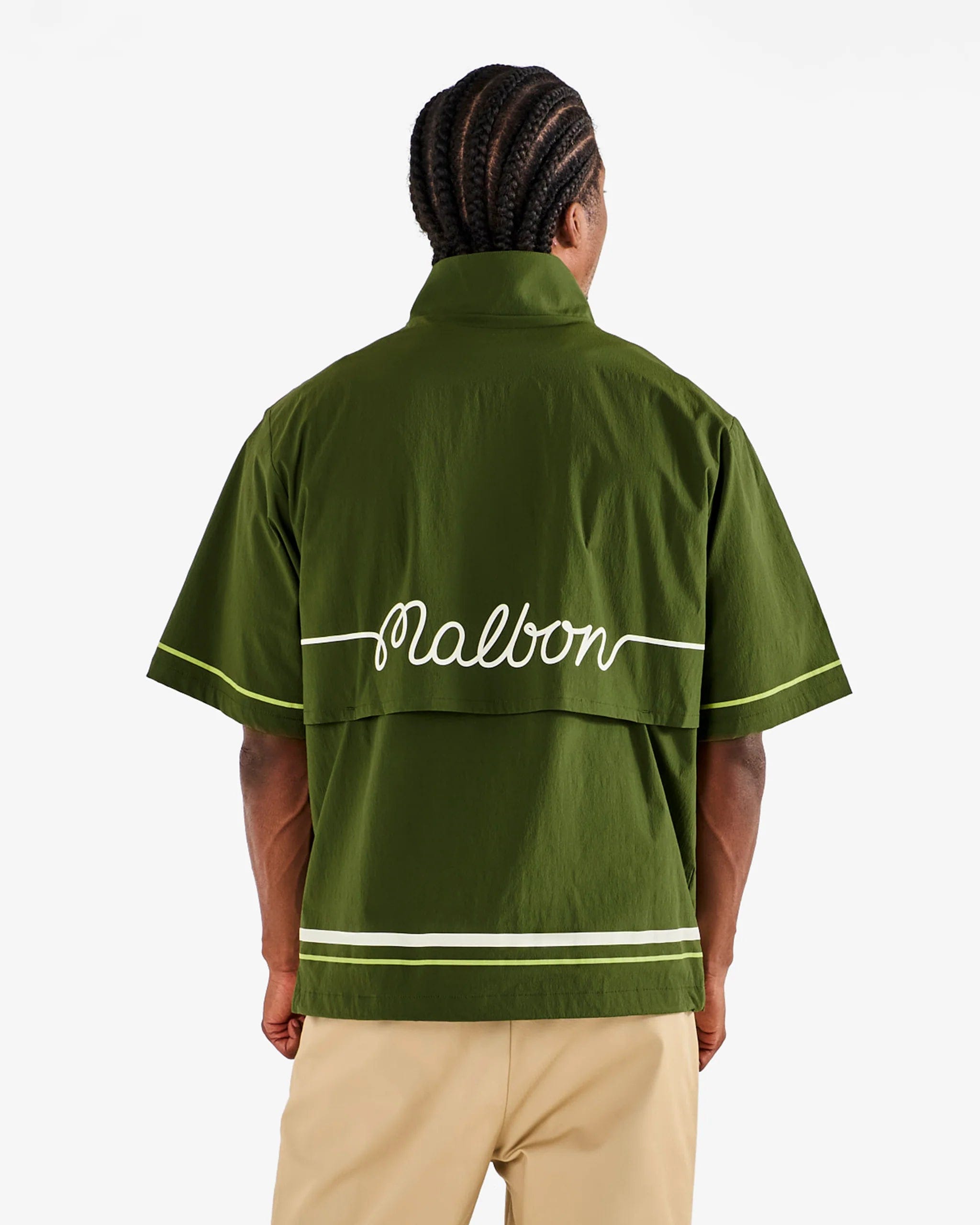 Malbon Golf Playa Windshirt Green
