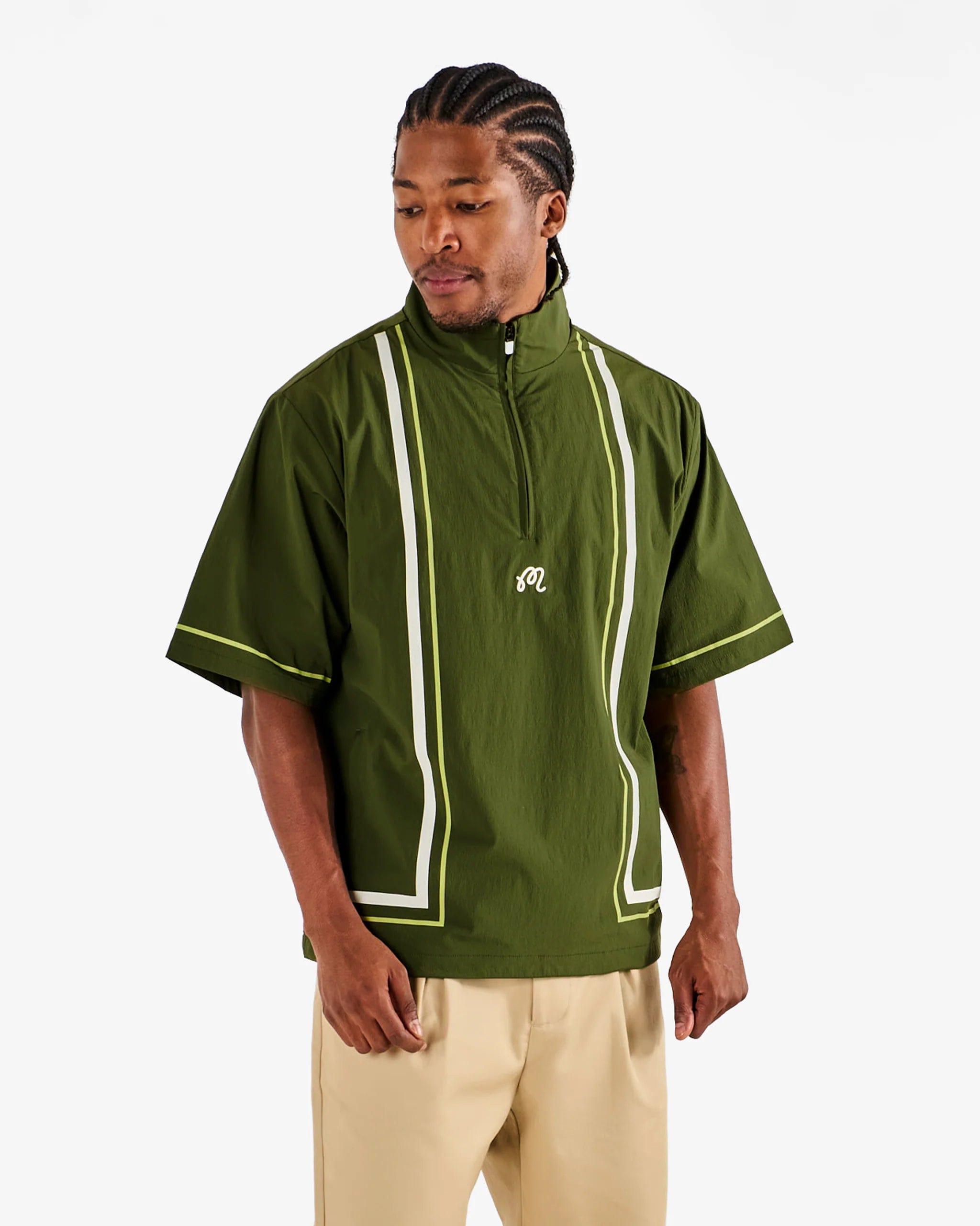 Malbon Golf Playa Windshirt Green