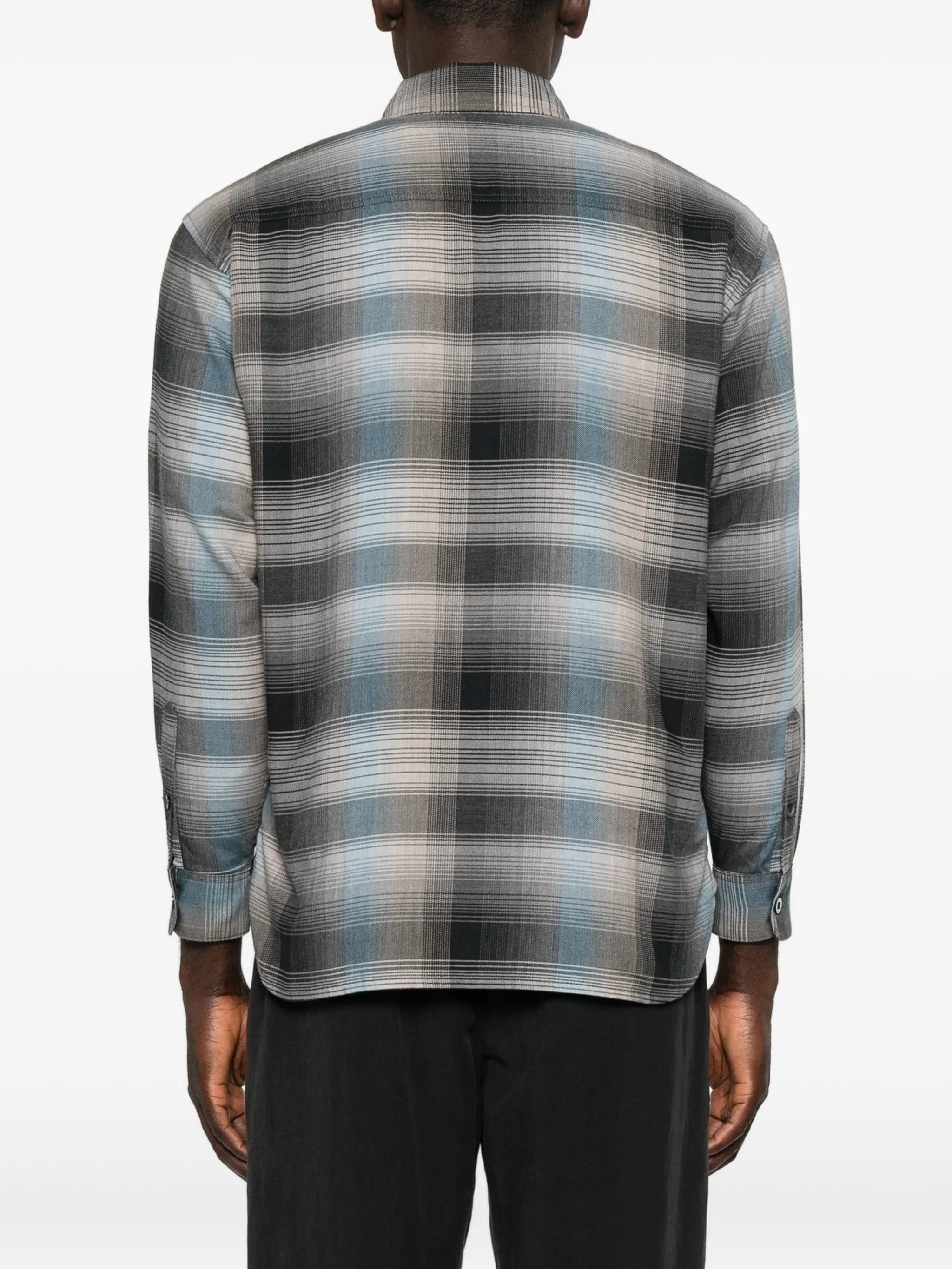 Neighborhood check - pattern long - sleeve shirt