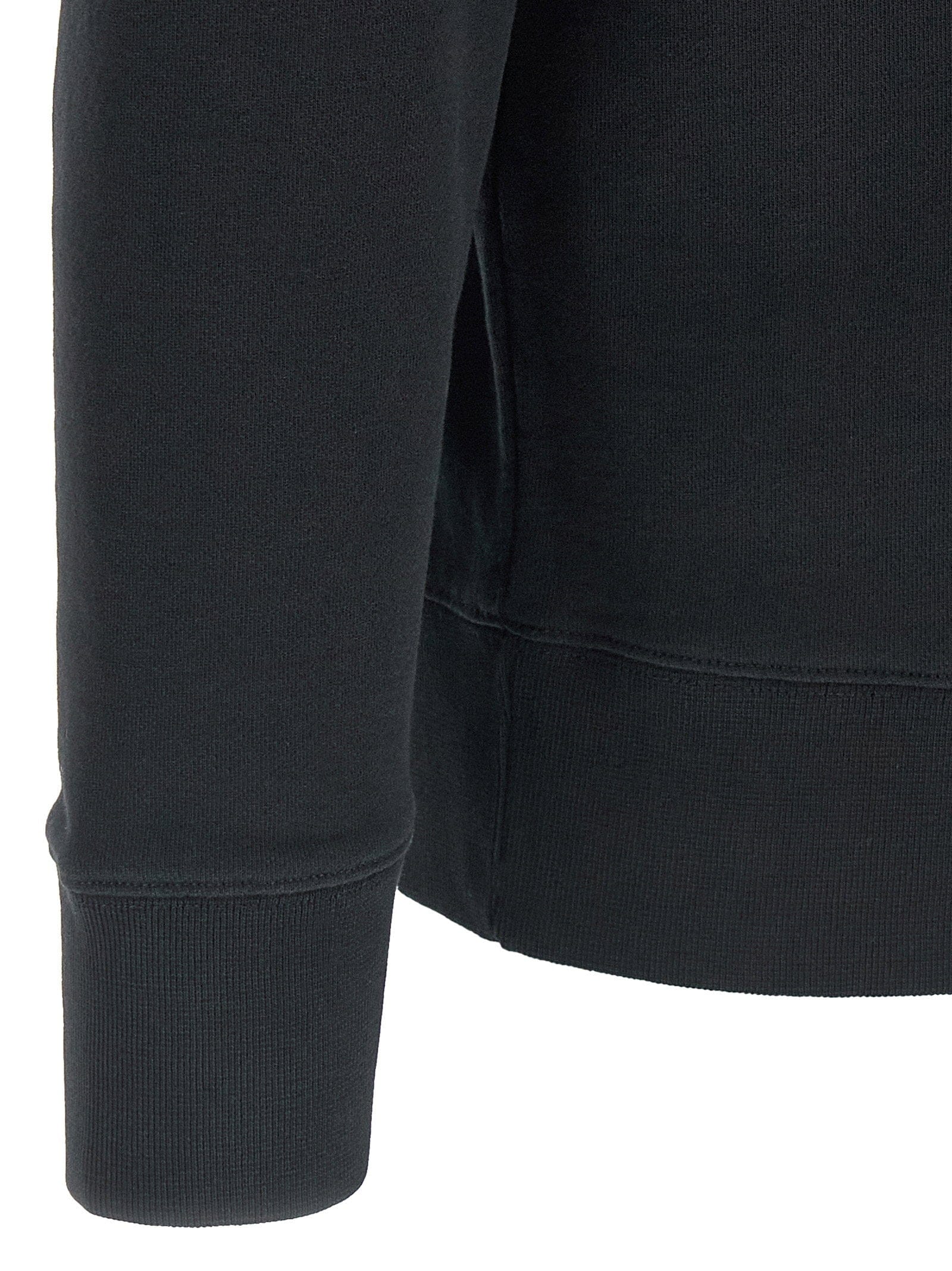Maison Kitsuné Fox Head Patch Sweatshirt — Black