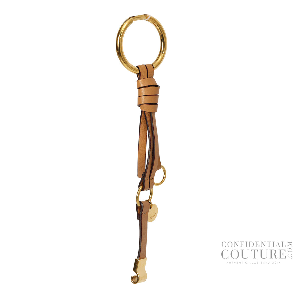 Chloe Faye Loop Tan Leather Fringe Bracelet