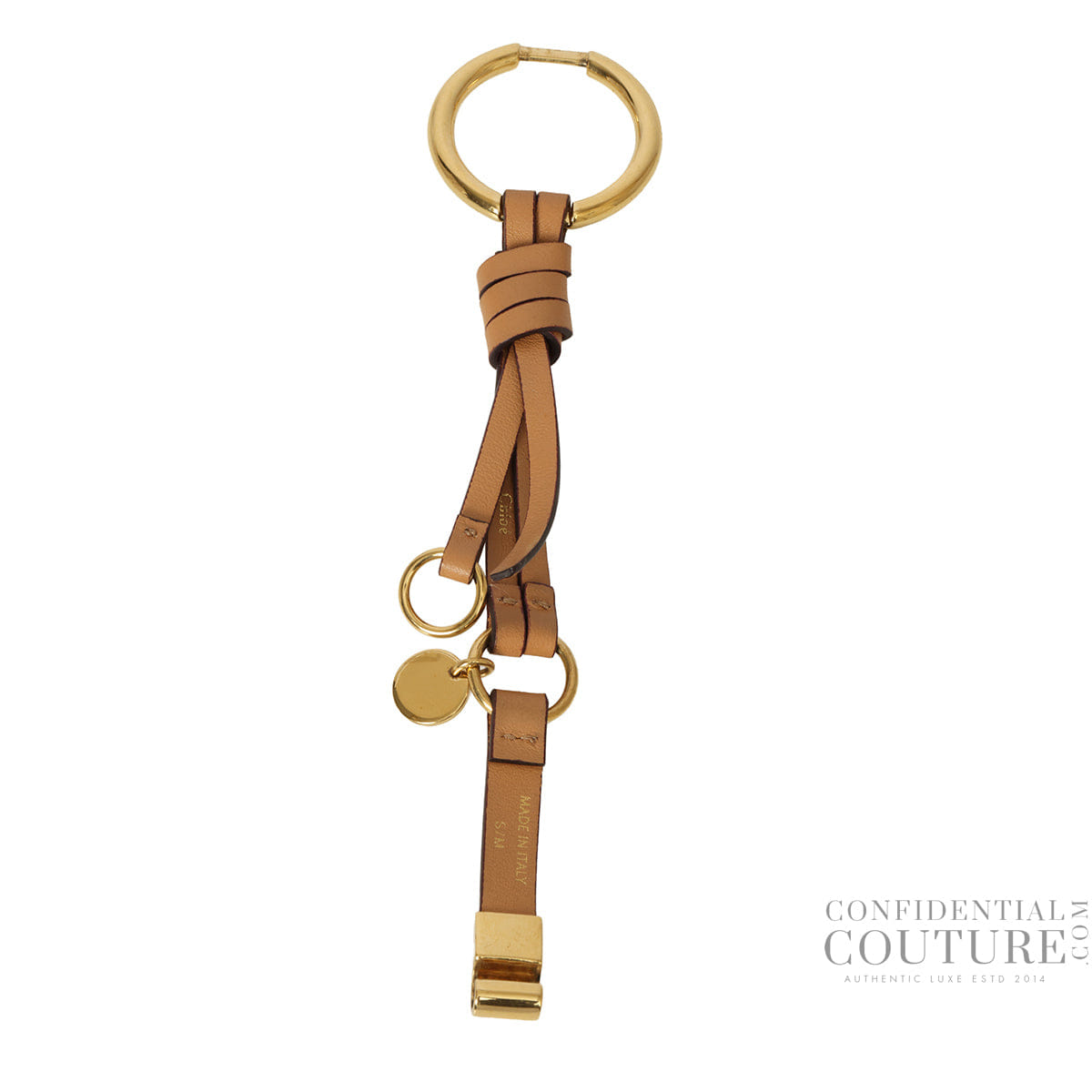 Chloe Faye Loop Tan Leather Fringe Bracelet