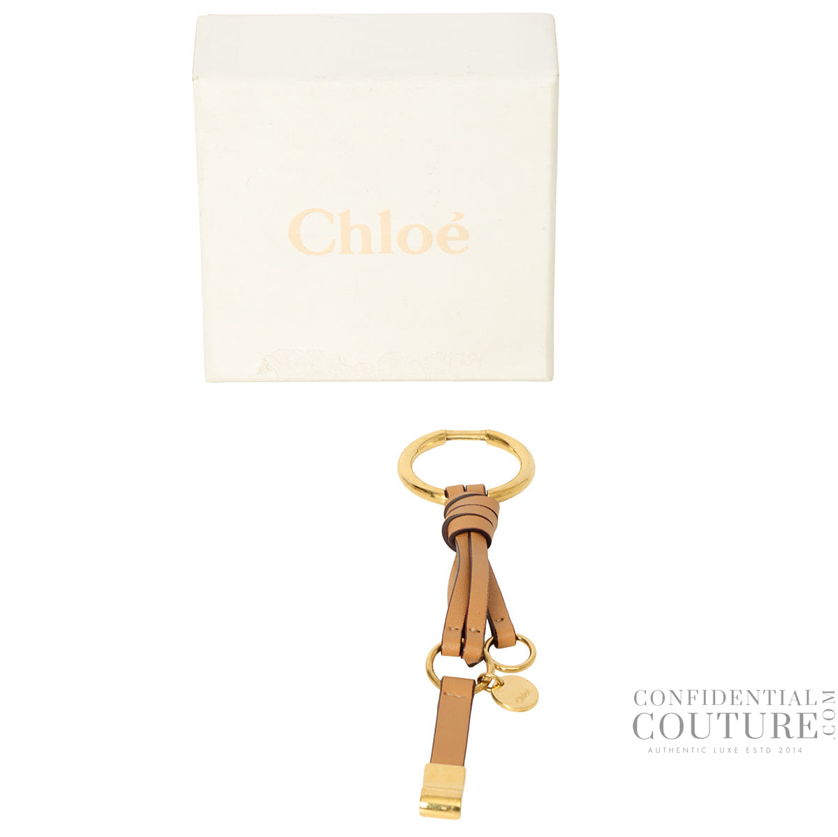 Chloe Faye Loop Tan Leather Fringe Bracelet