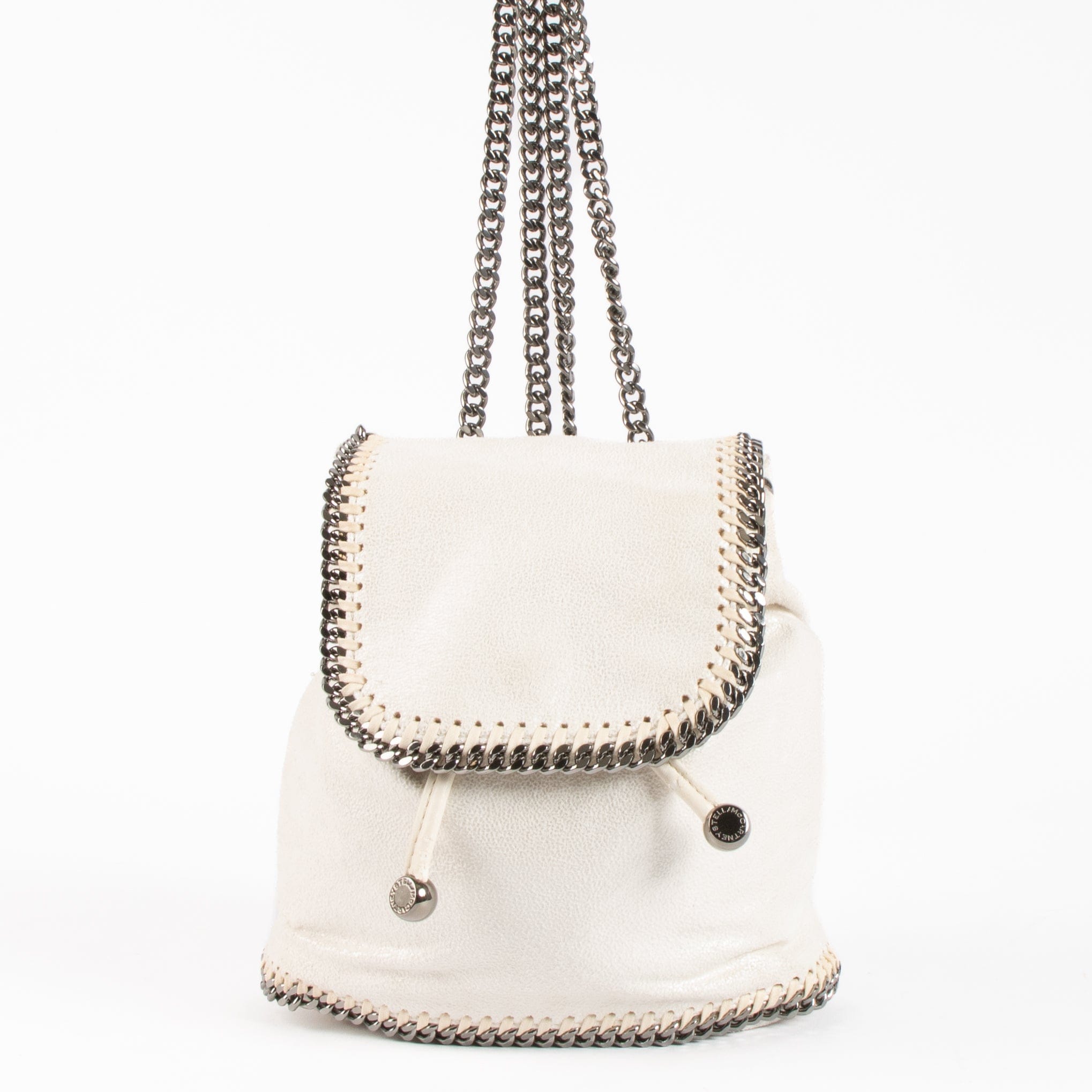 Stella Mccartney White Falabella Mini Backpack