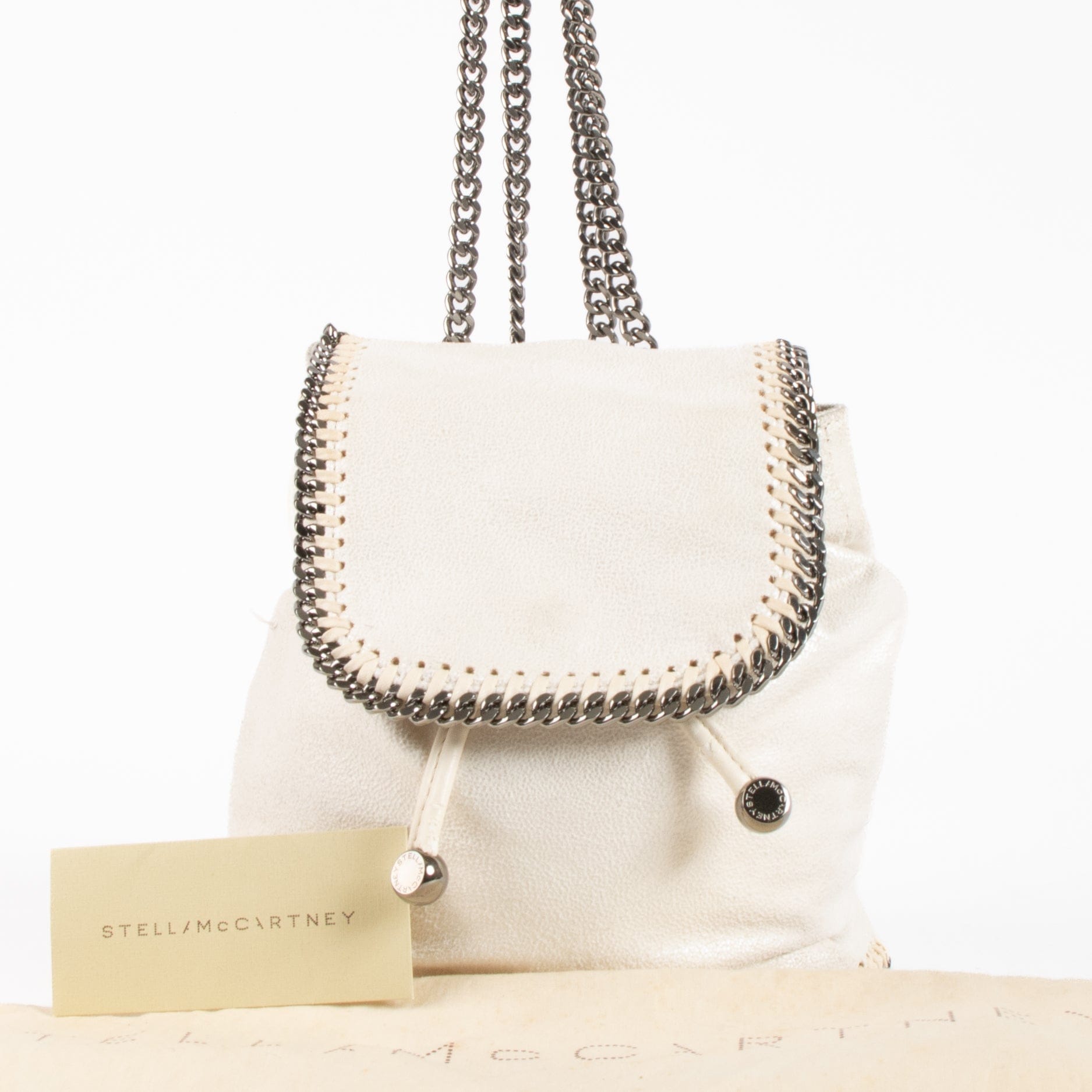 Stella Mccartney White Falabella Mini Backpack