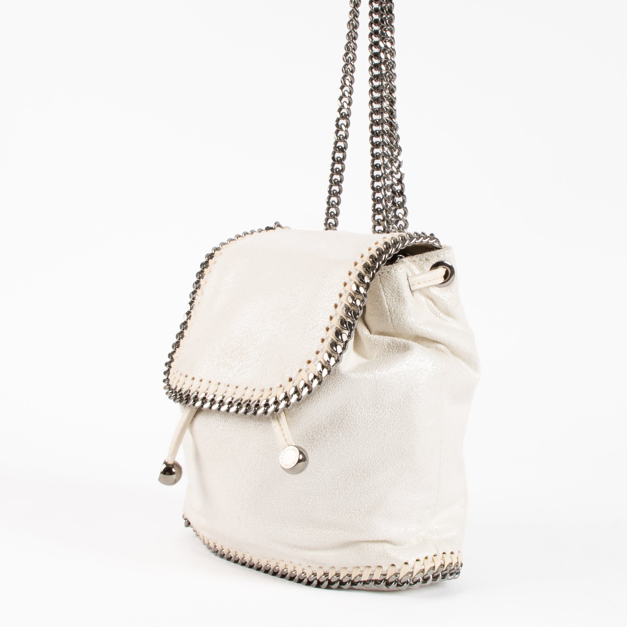 Stella Mccartney White Falabella Mini Backpack