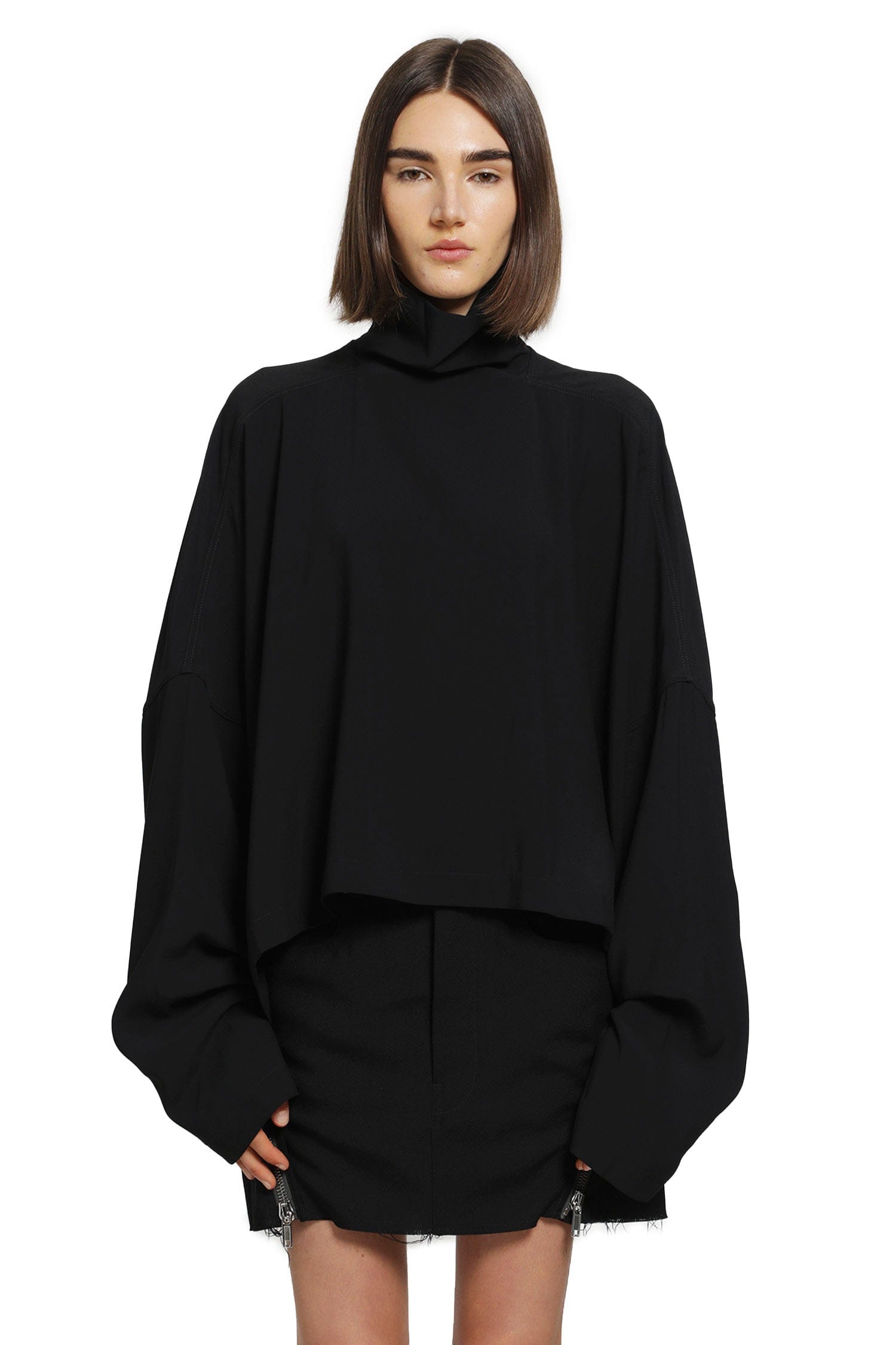 RICK OWENS Tower Jumbo Tabard Cropped Top