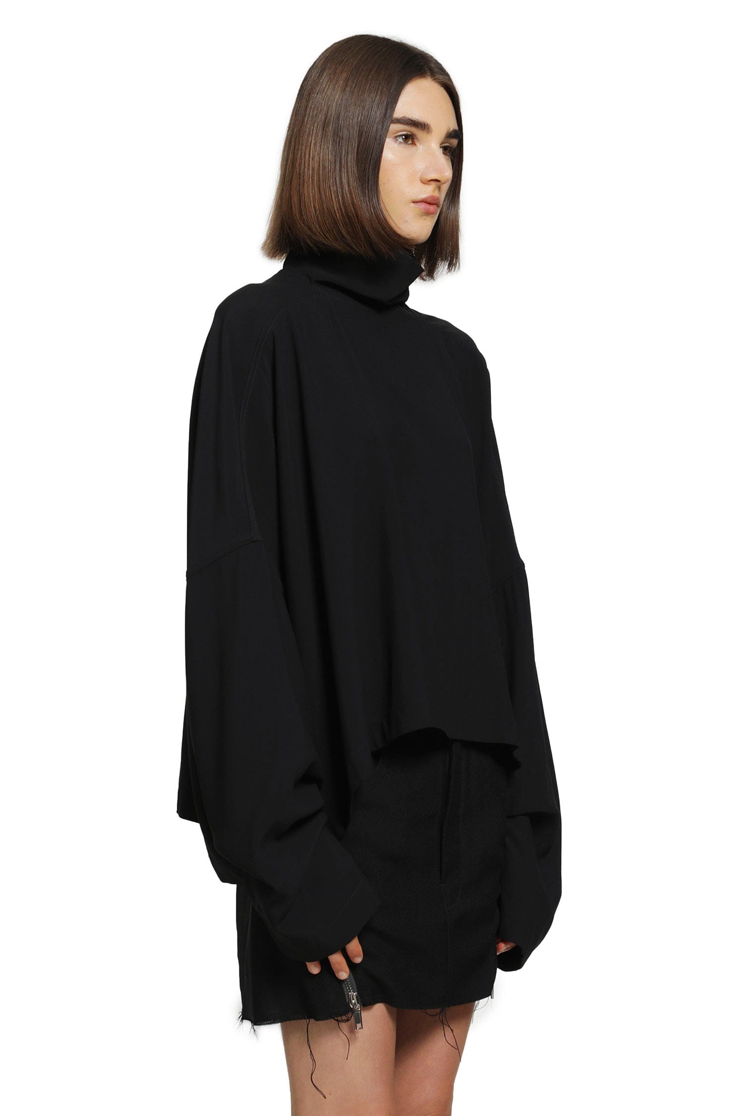 RICK OWENS Tower Jumbo Tabard Cropped Top