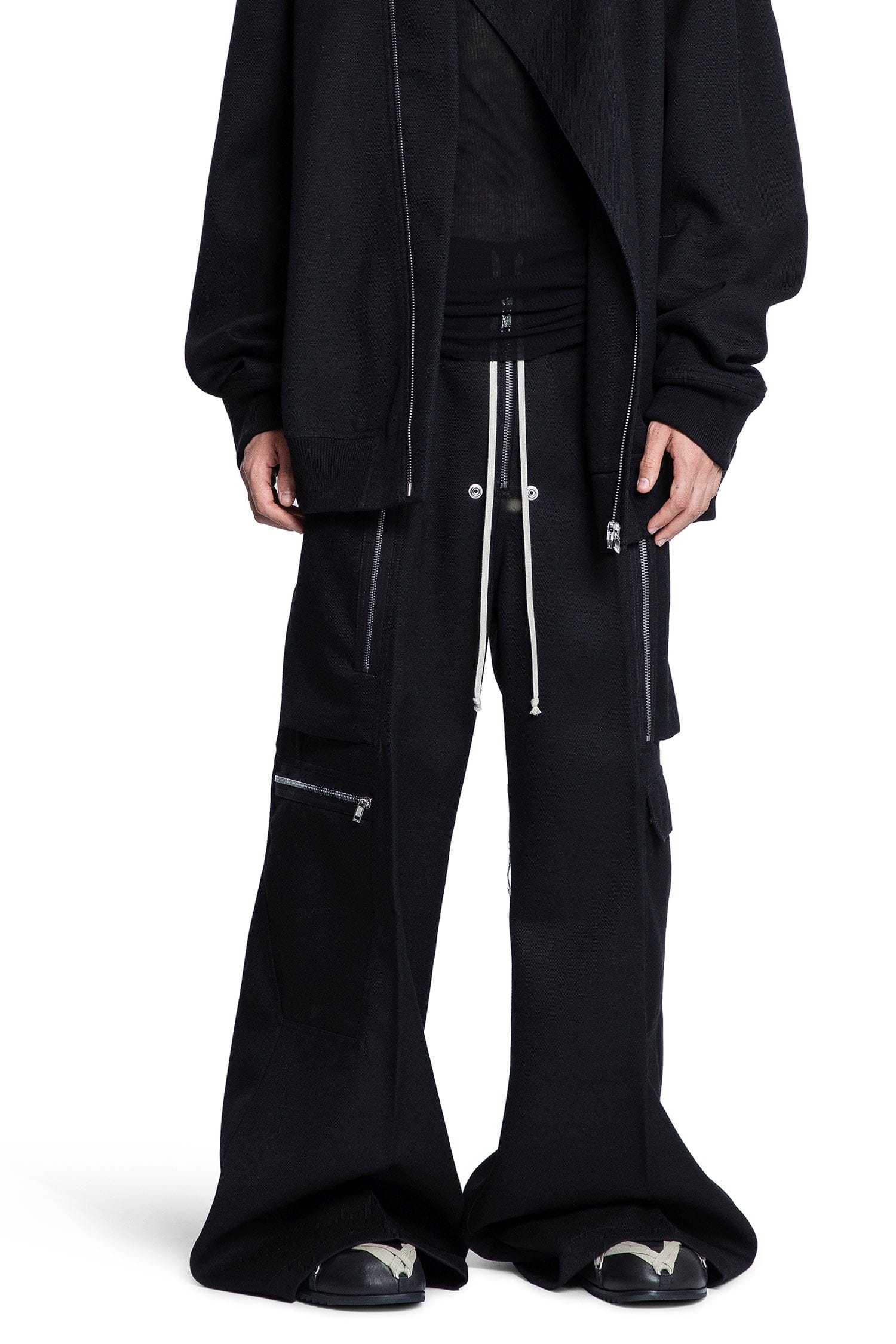 RICK OWENS Concordians Cargobelas in Wool Drill
