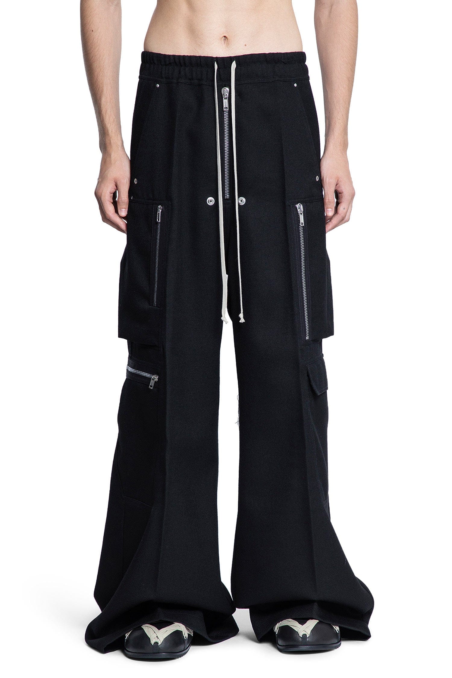RICK OWENS Concordians Cargobelas in Wool Drill