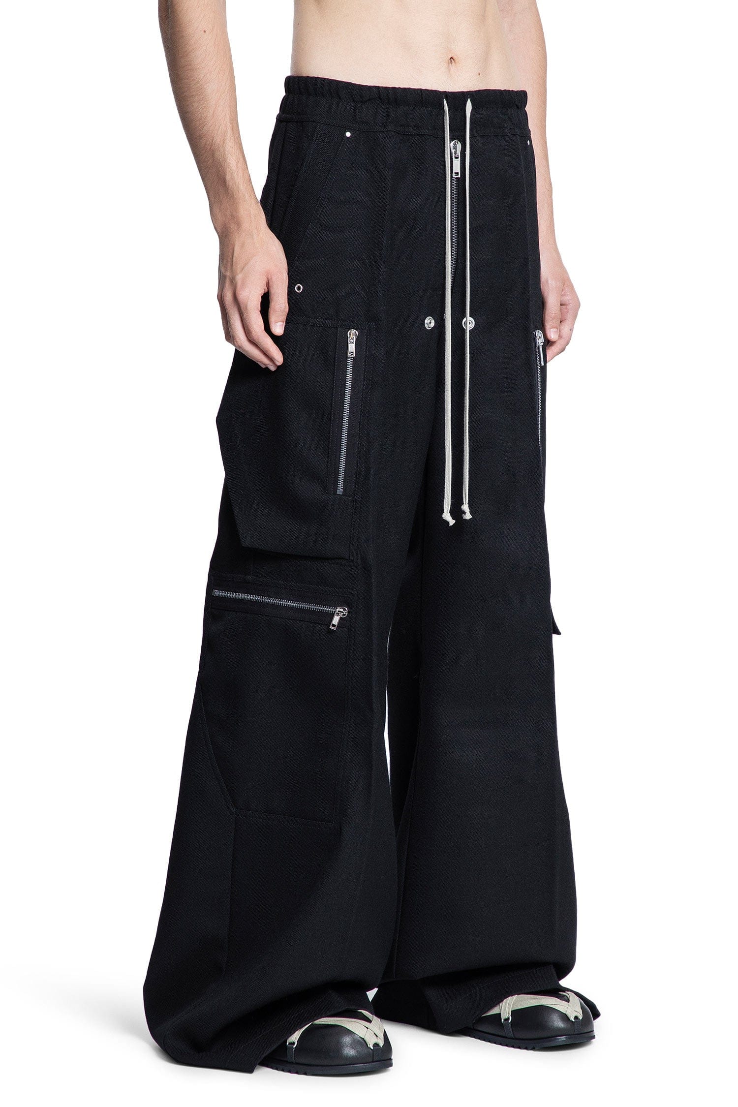RICK OWENS Concordians Cargobelas in Wool Drill