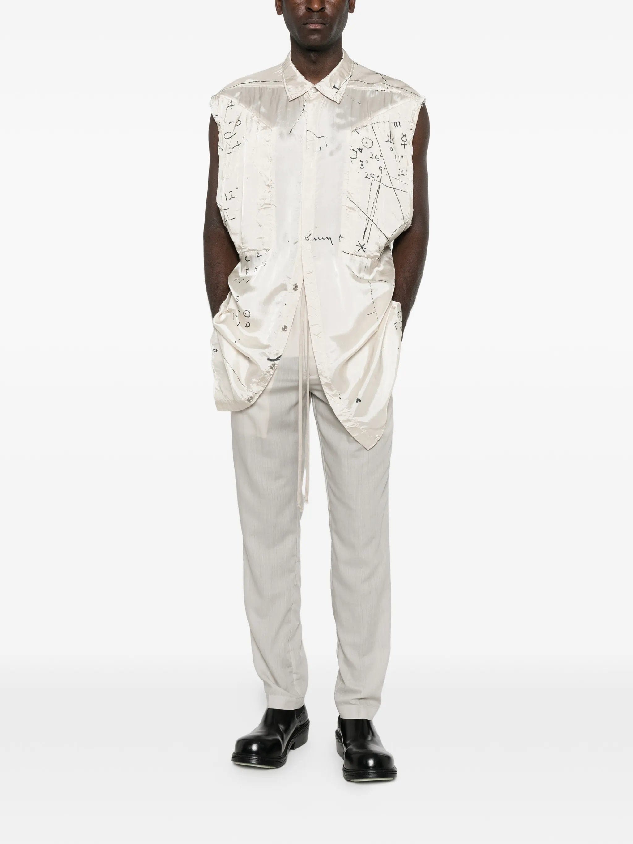 Rick Owens sleeveless outer shirt