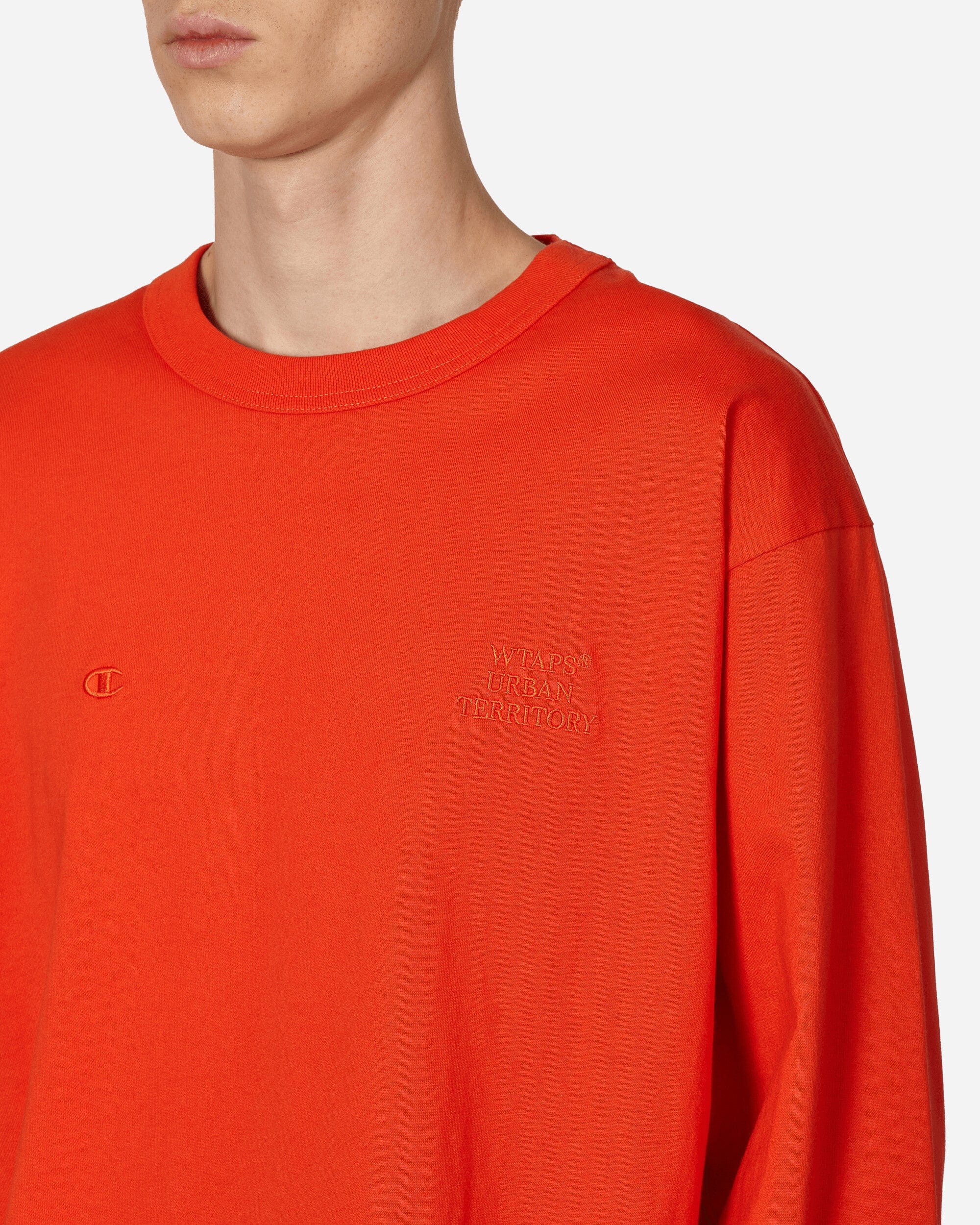Champion WTAPS Academy Longsleeve T - Shirt Orange