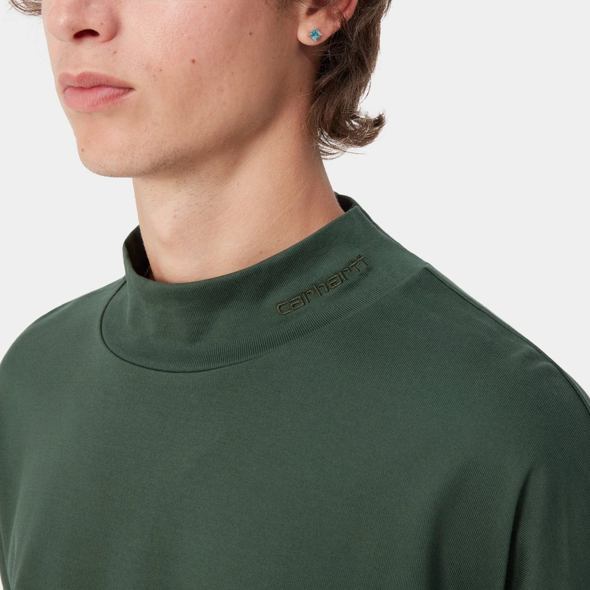 Carhartt WIP Script Mockneck T-Shirt L/S (Sycamore Tree)