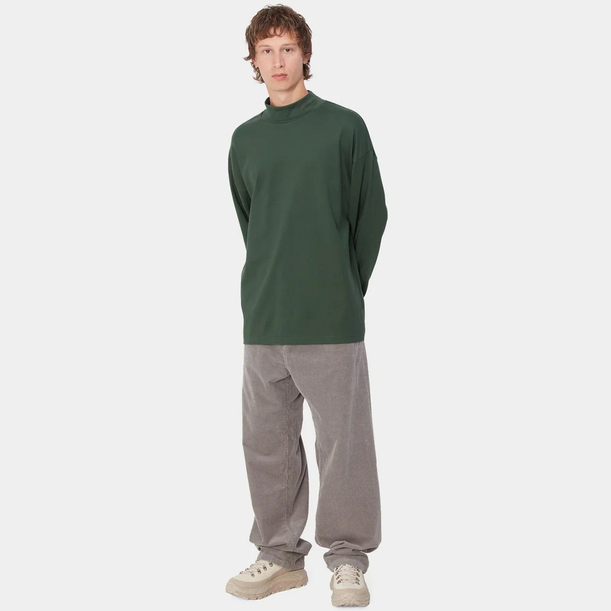 Carhartt WIP Script Mockneck T-Shirt L/S (Sycamore Tree)