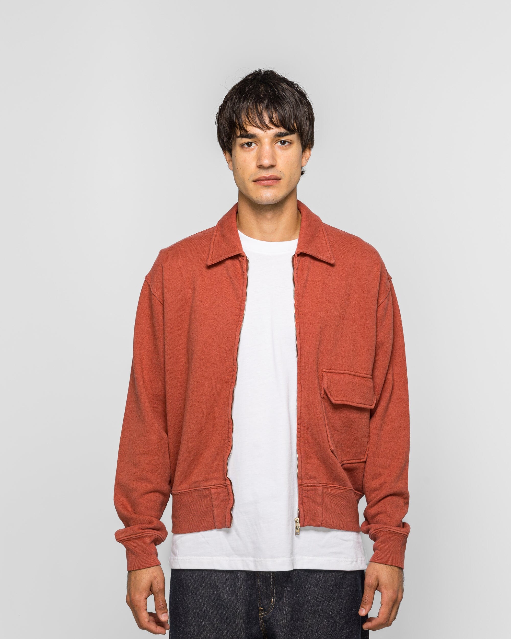 Norse Projects Fynshav Cotton Linen Loopback Jacket - Cowhide