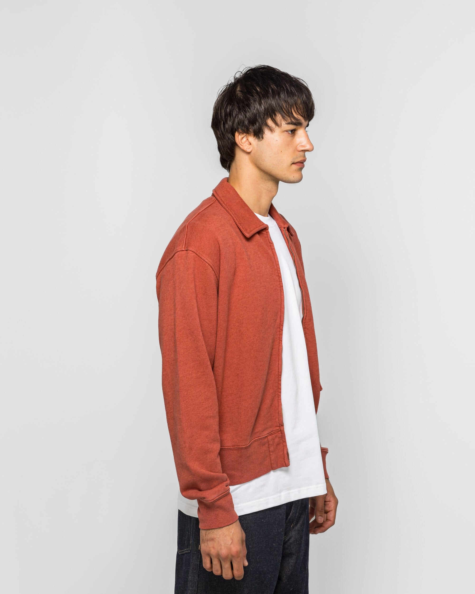 Norse Projects Fynshav Cotton Linen Loopback Jacket - Cowhide
