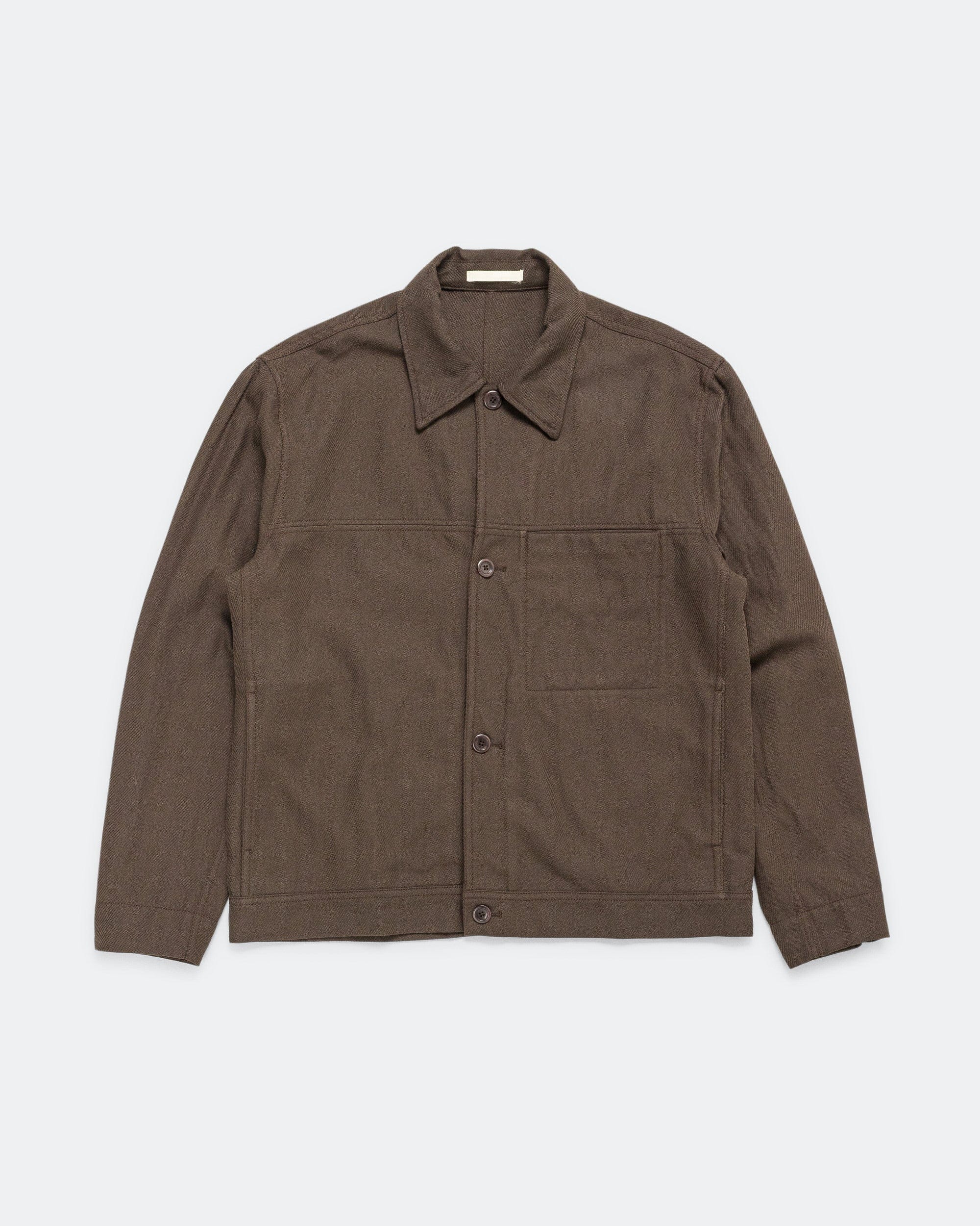 Norse Projects Arresskov Cotton Linen Twill Overshirt - Delicioso Brown