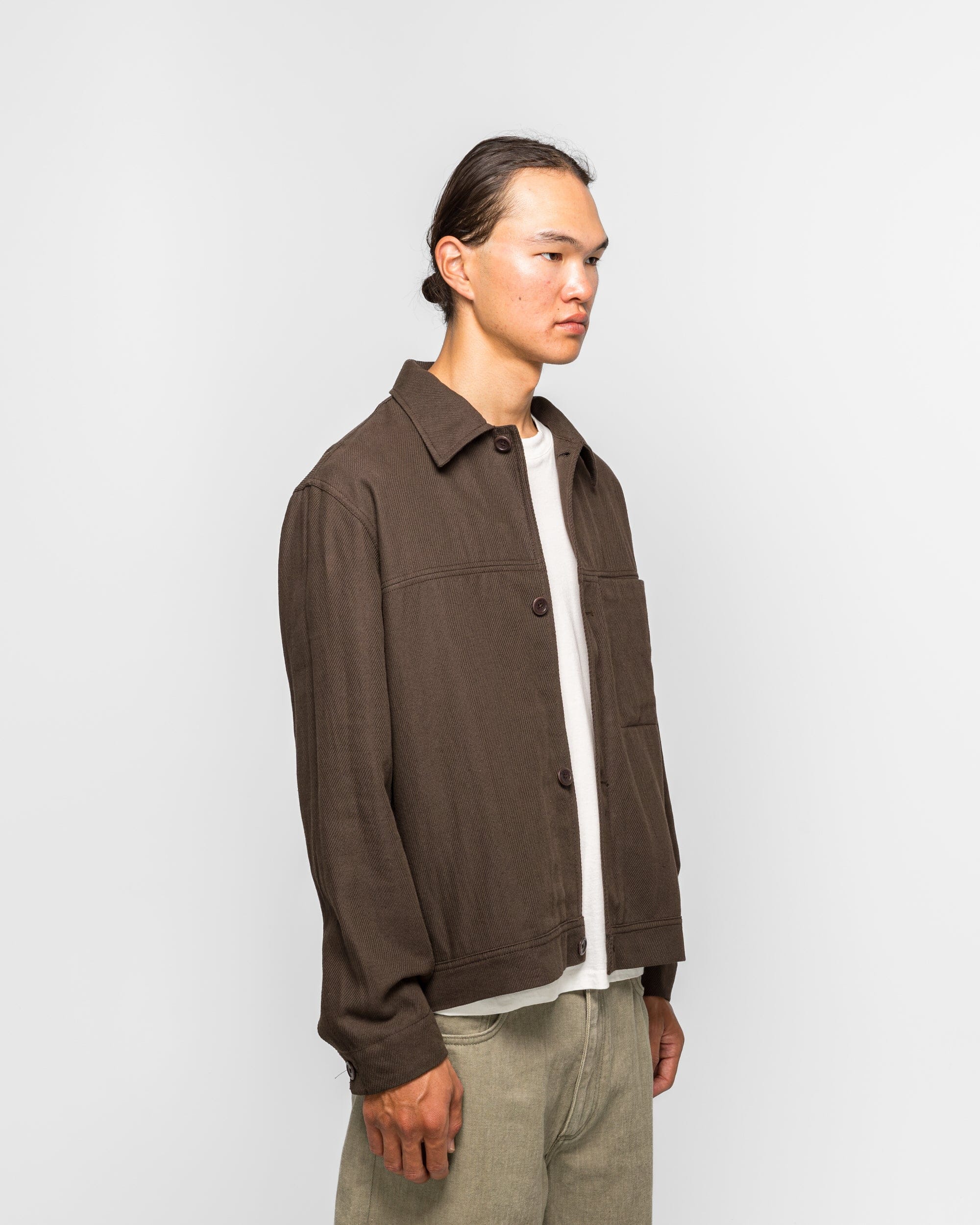 Norse Projects Arresskov Cotton Linen Twill Overshirt - Delicioso Brown