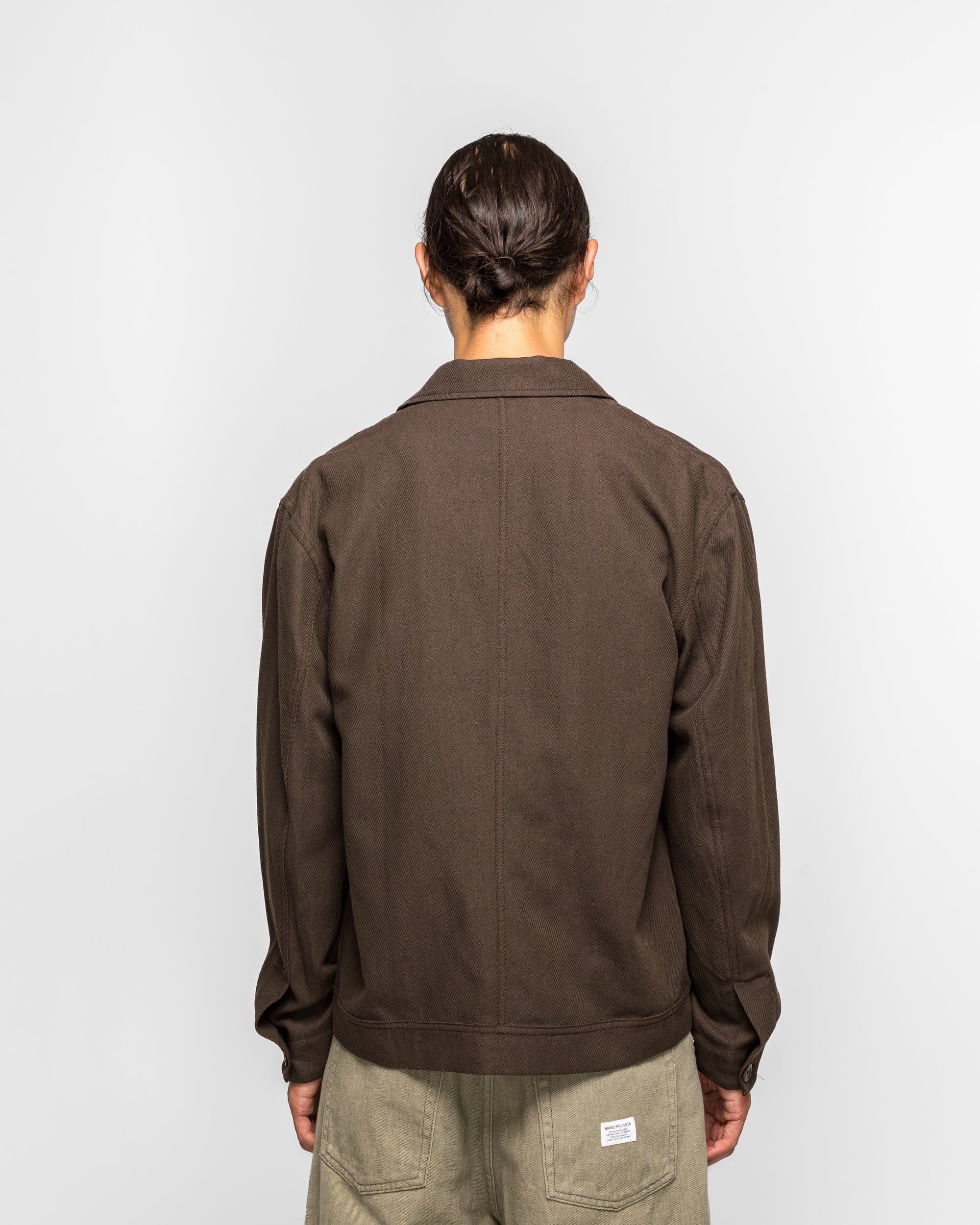Norse Projects Arresskov Cotton Linen Twill Overshirt - Delicioso Brown