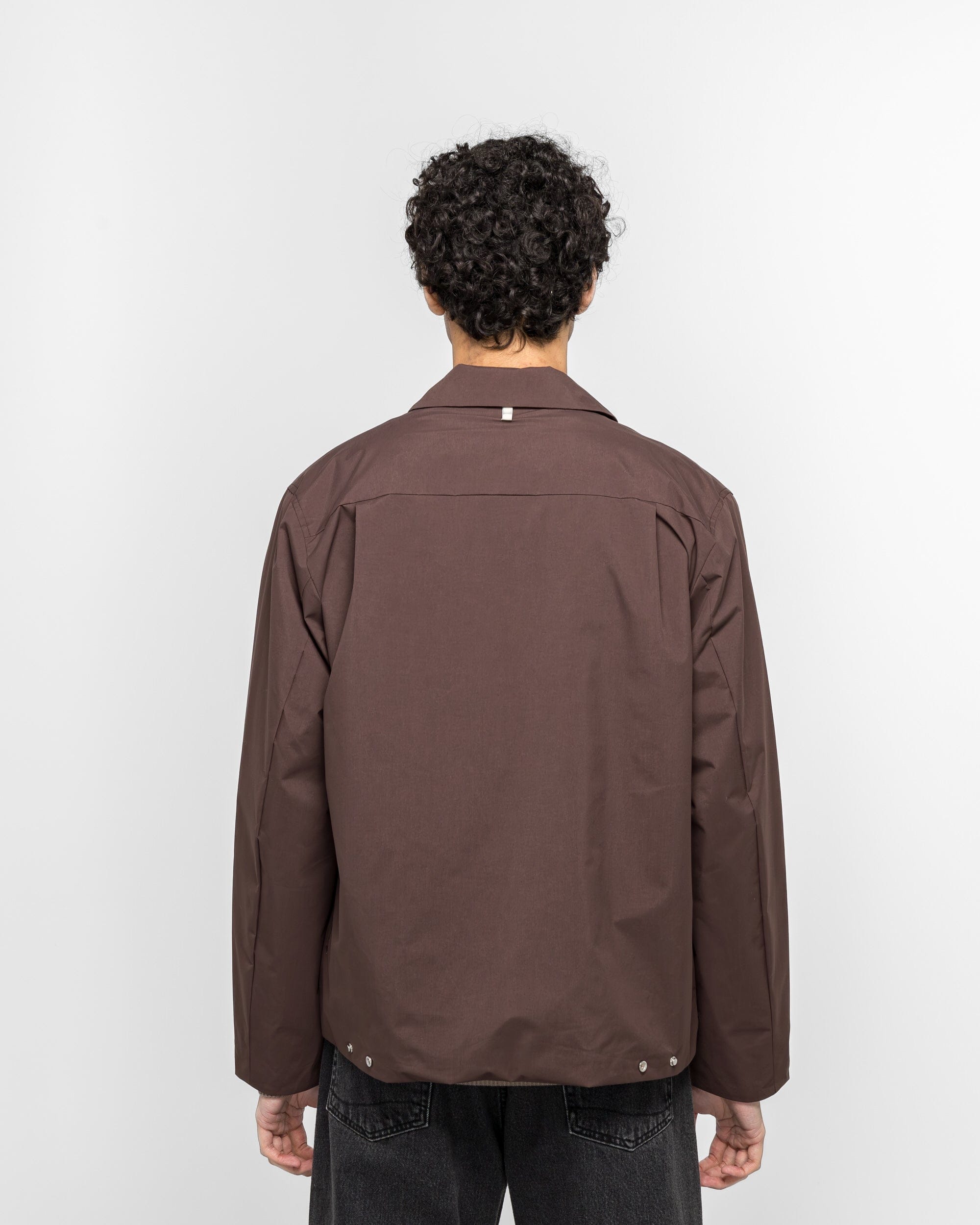 Norse Projects Marcus Windstopper Overshirt - Seal Brown