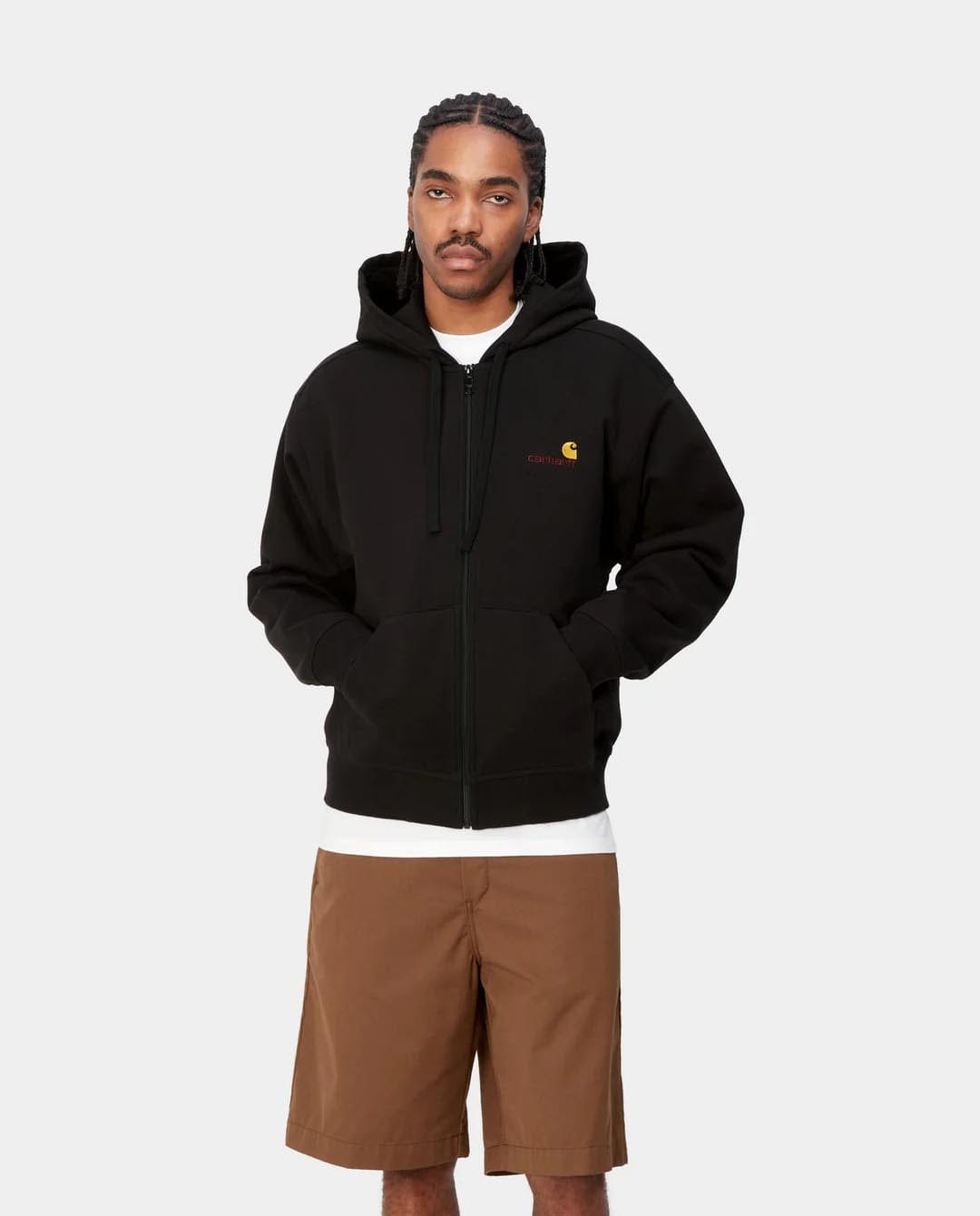 Carhartt WIP - Hooded American Script Jacket - Black