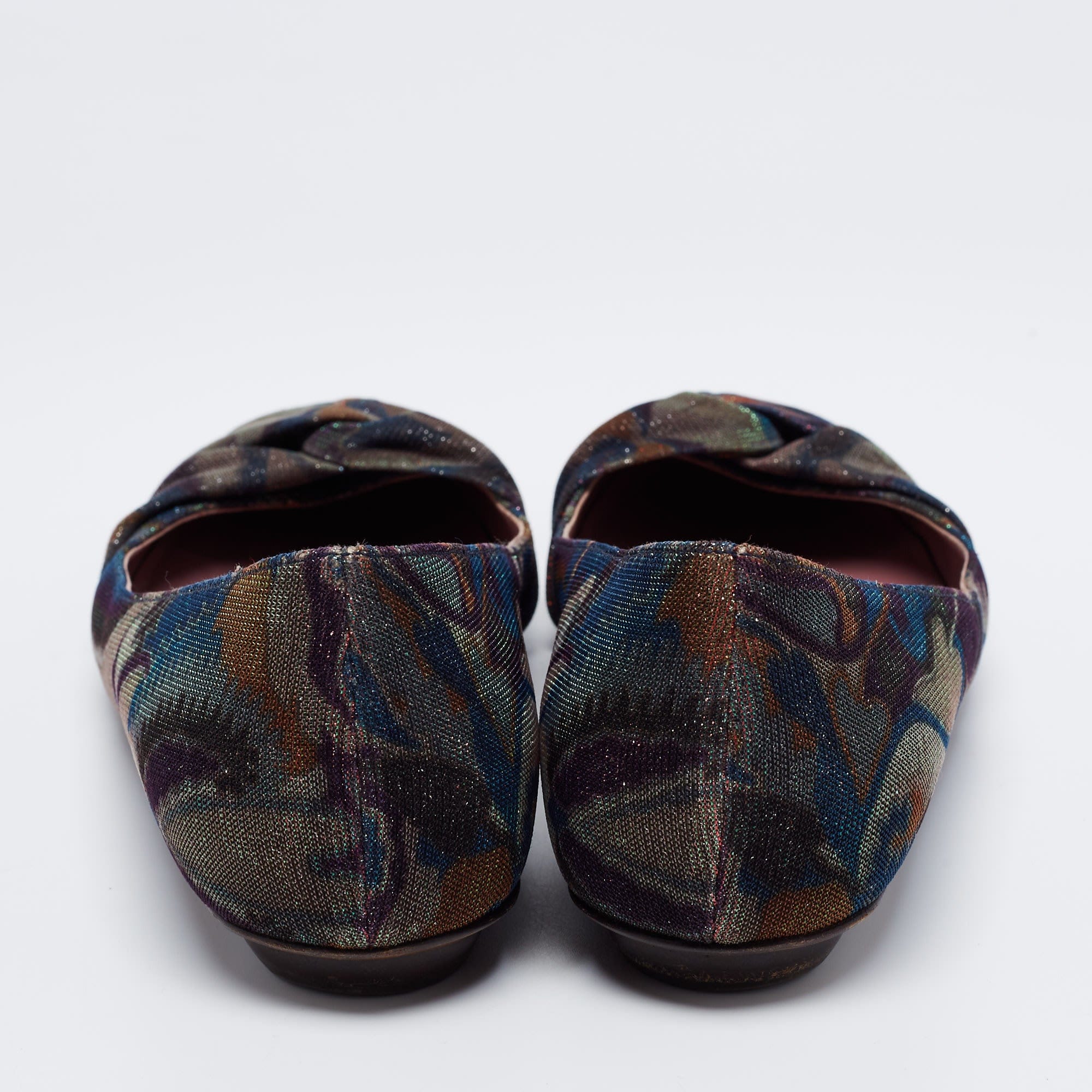 Missoni Multicolor Lurex Fabric Ballet Flats