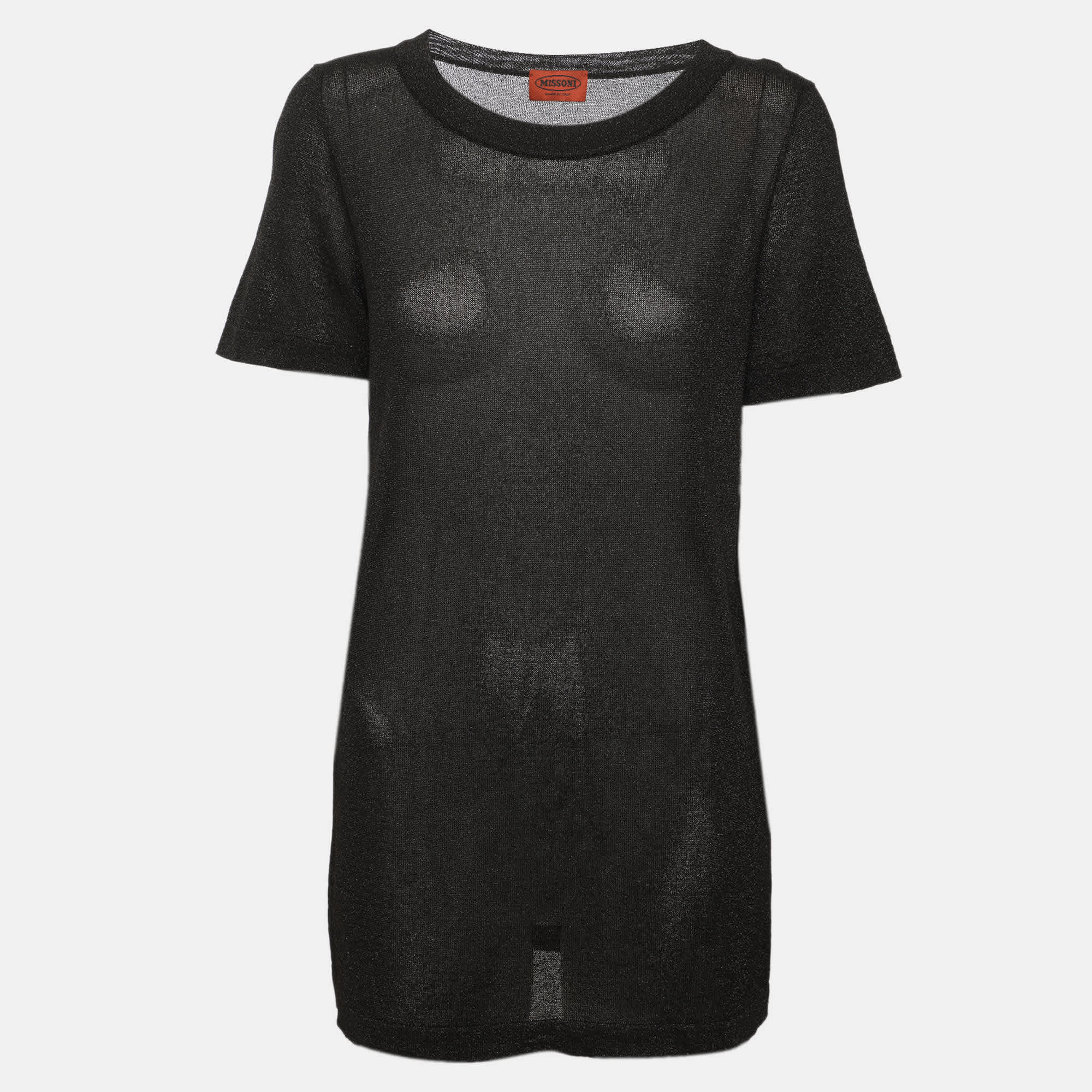 Missoni Black Shimmer Knit Tops