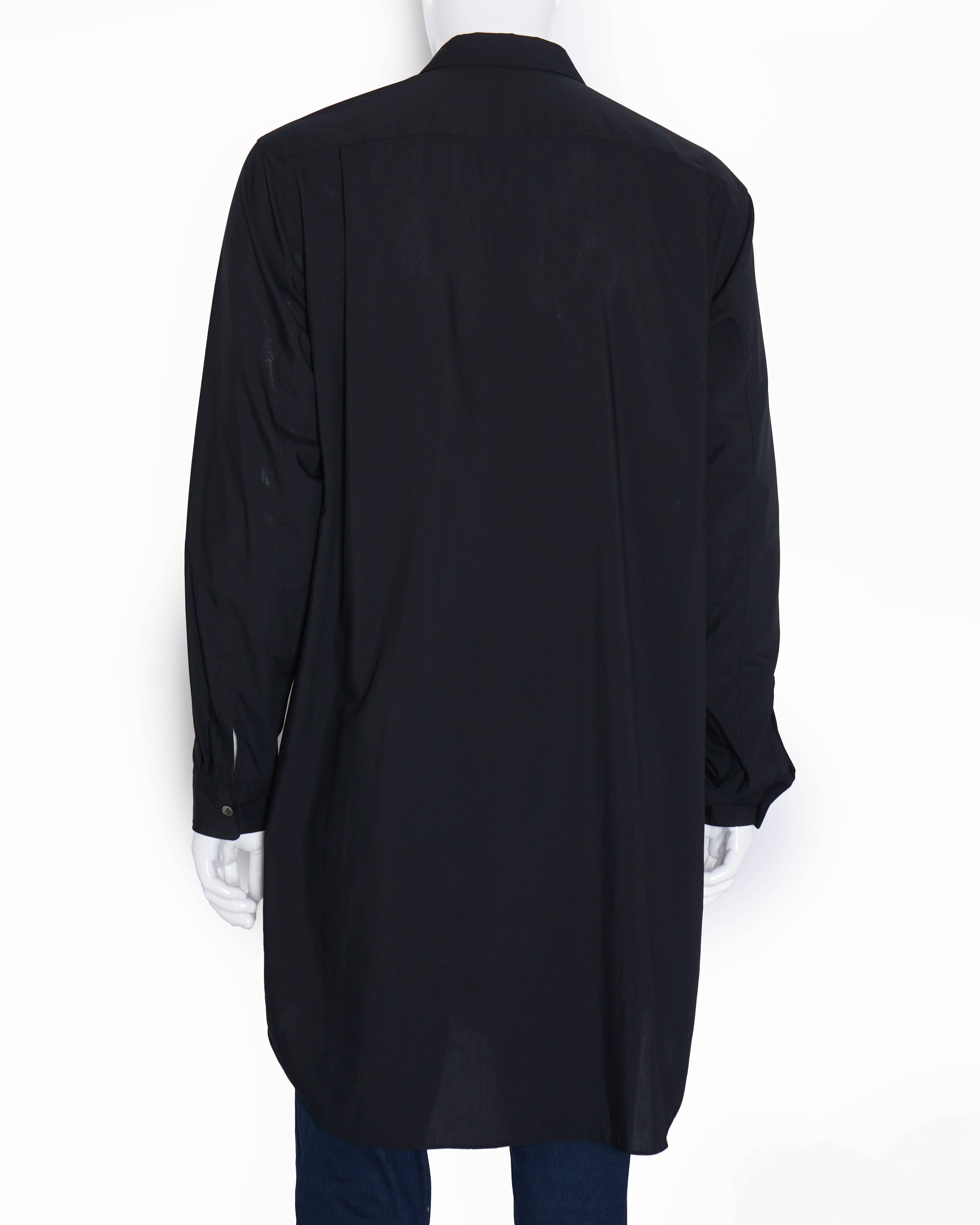 Comme Des Garcons Button Down Shirt In Black (Unisex)
