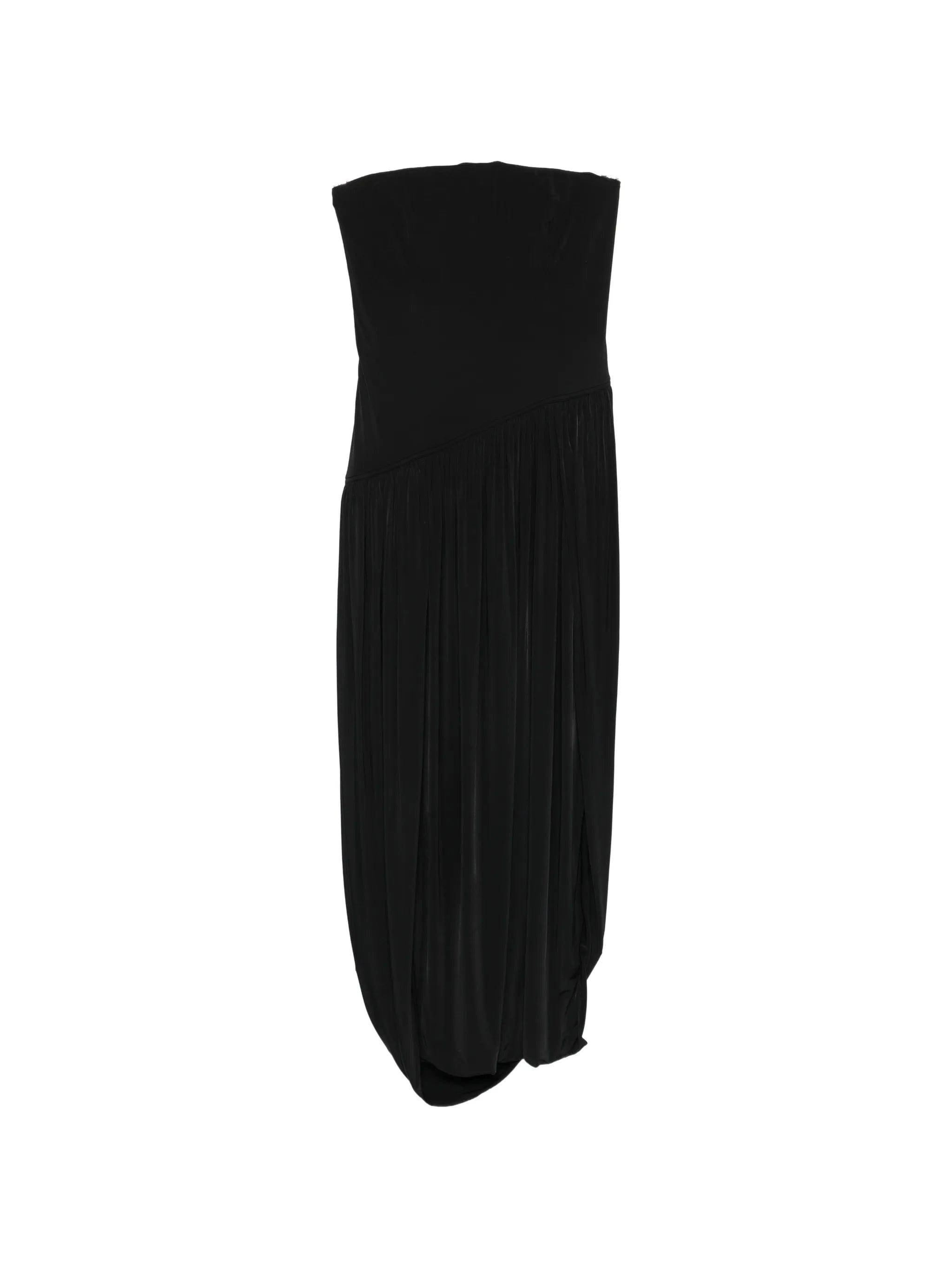 Ferragamo strapless pleated dress