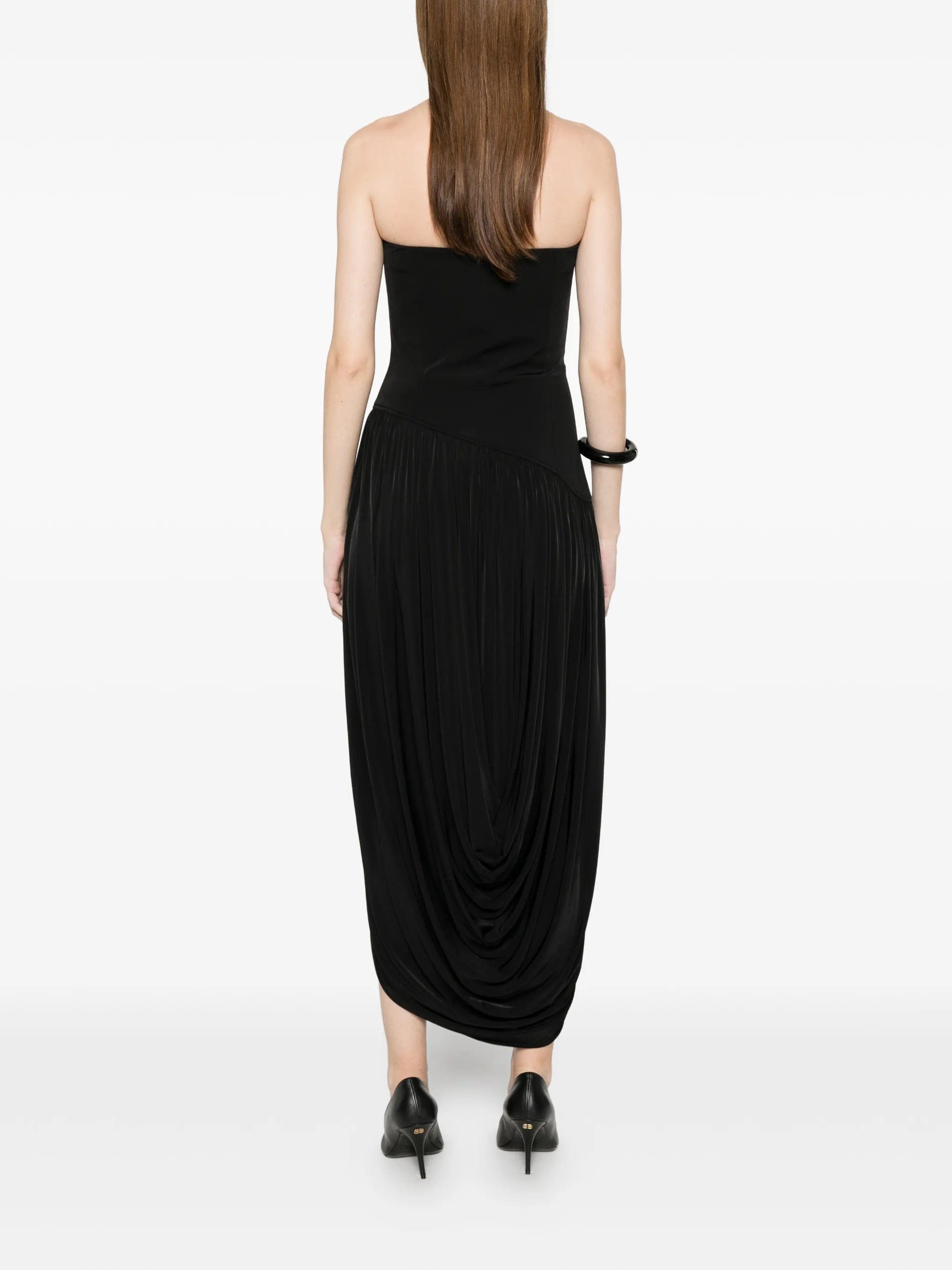 Ferragamo strapless pleated dress
