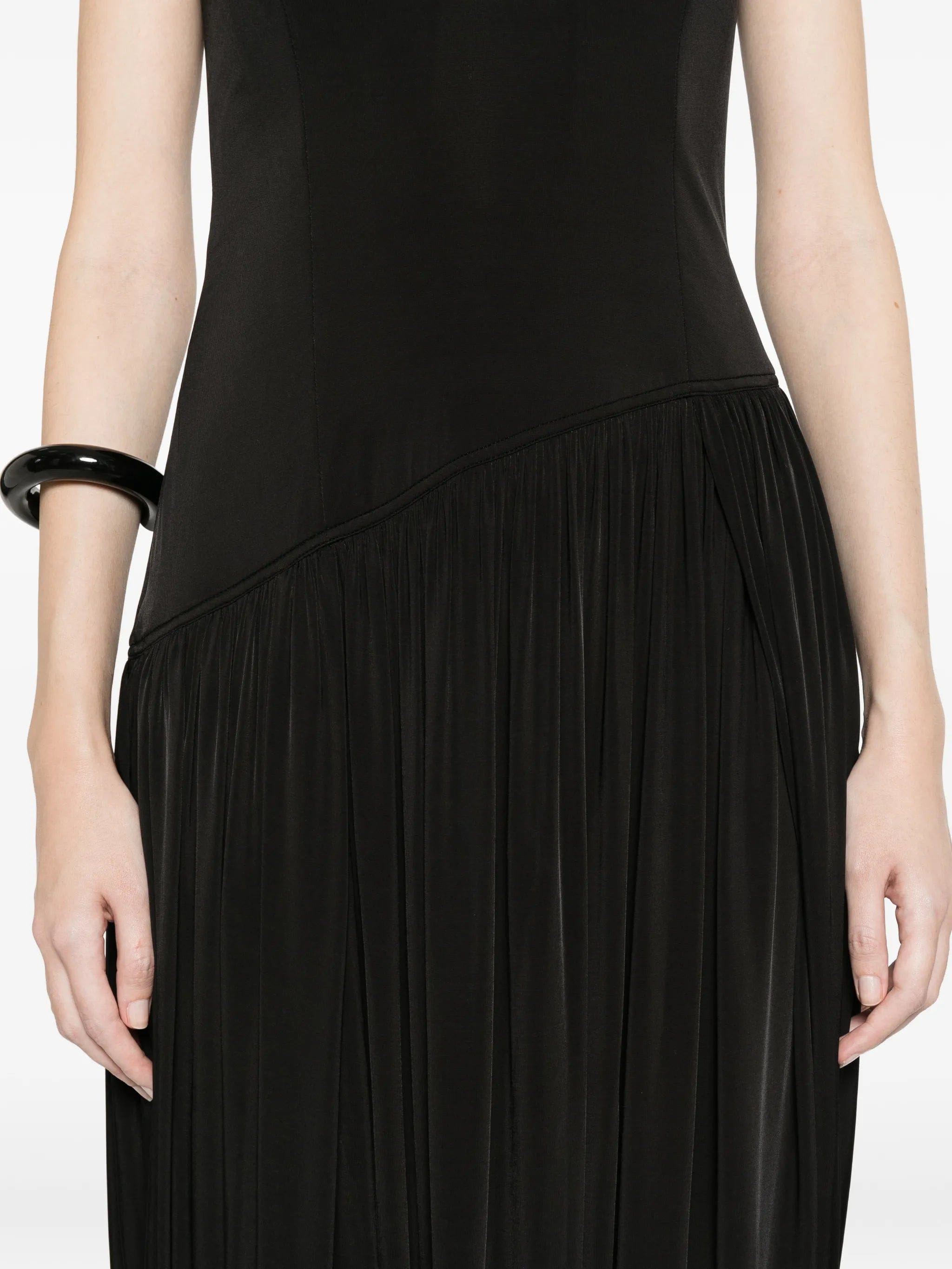 Ferragamo strapless pleated dress