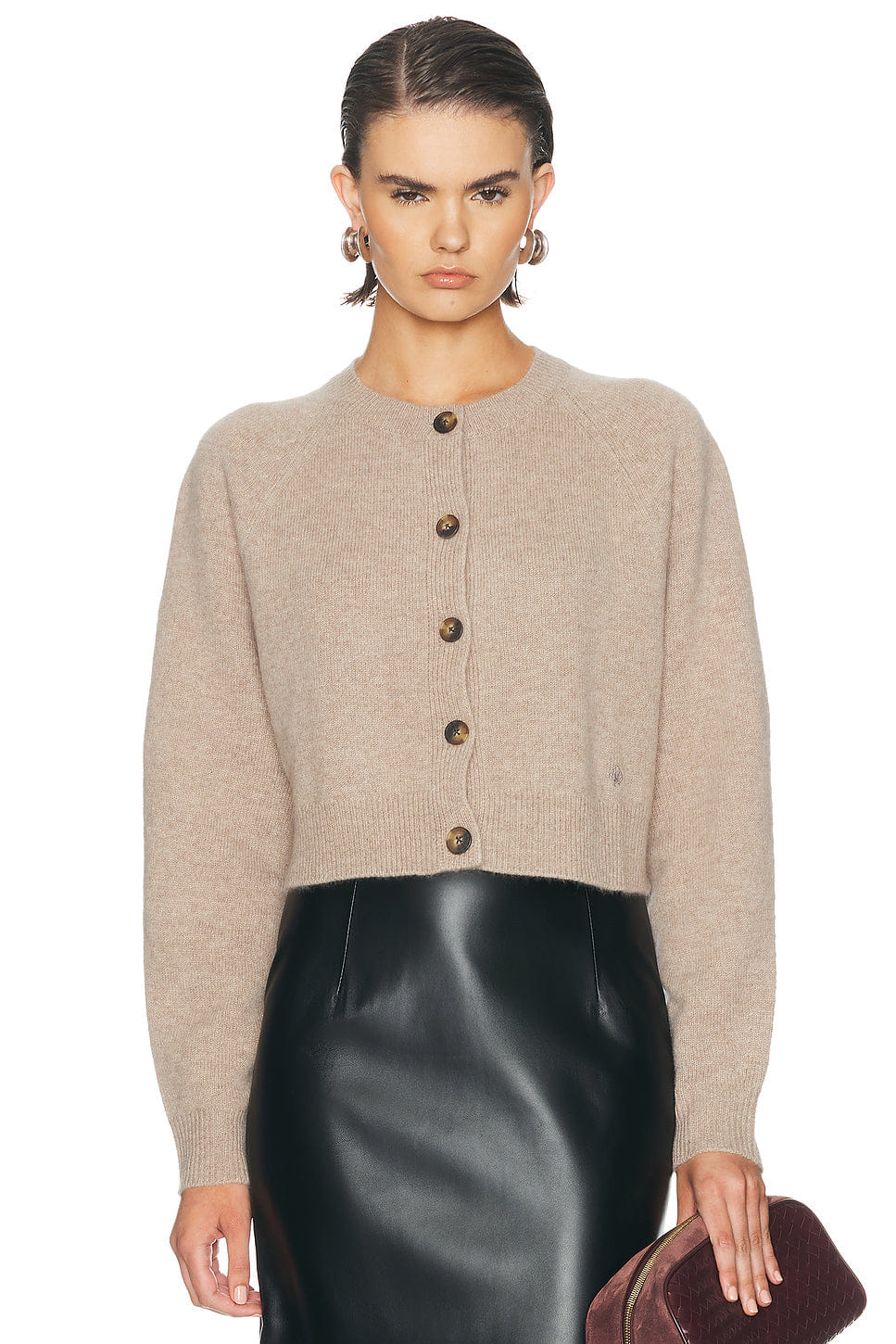 Loulou de Saison Heike Cropped Raglan Cardigan