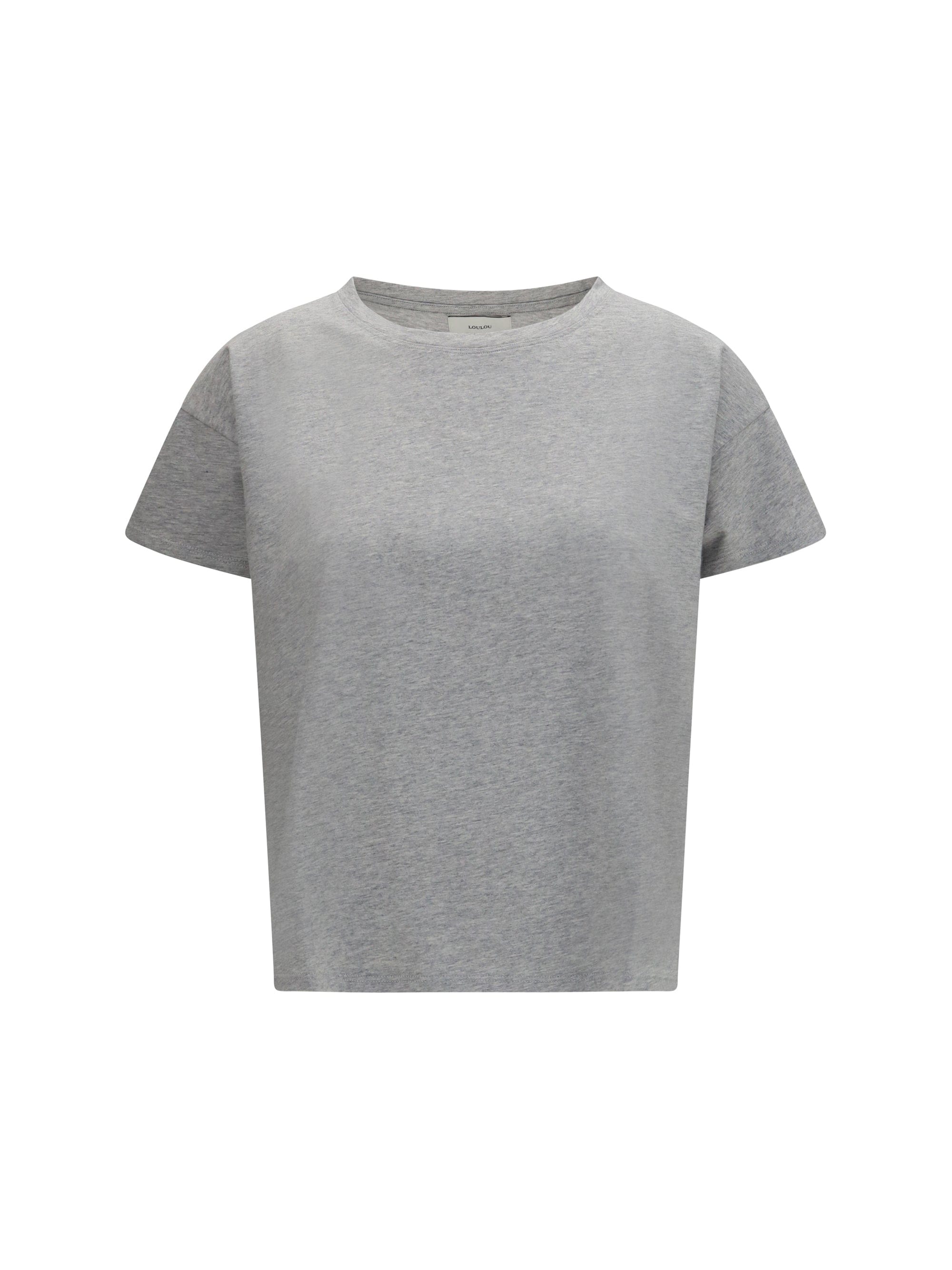 Loulou de Saison Supima Cotton Boxy Fit T - Shirt — Gray