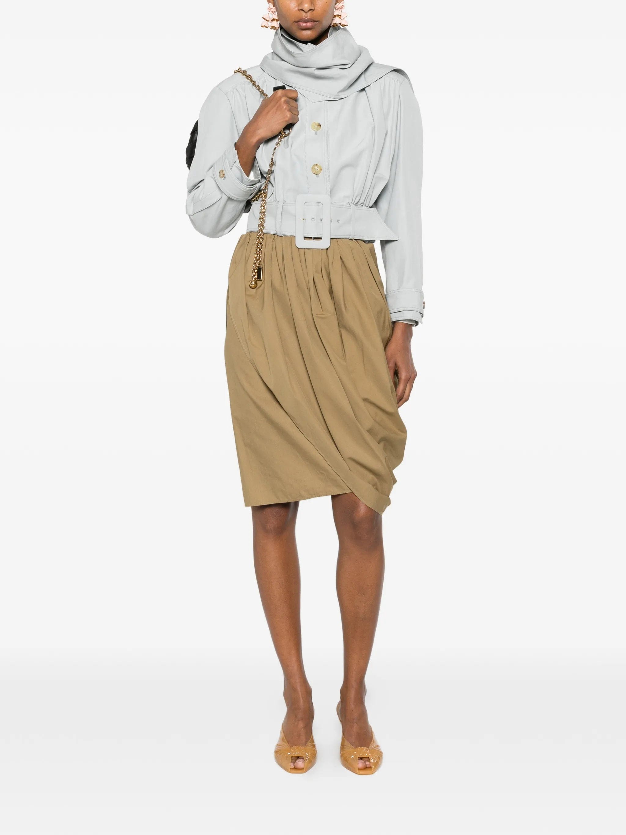 Chloé draped pleated skirt