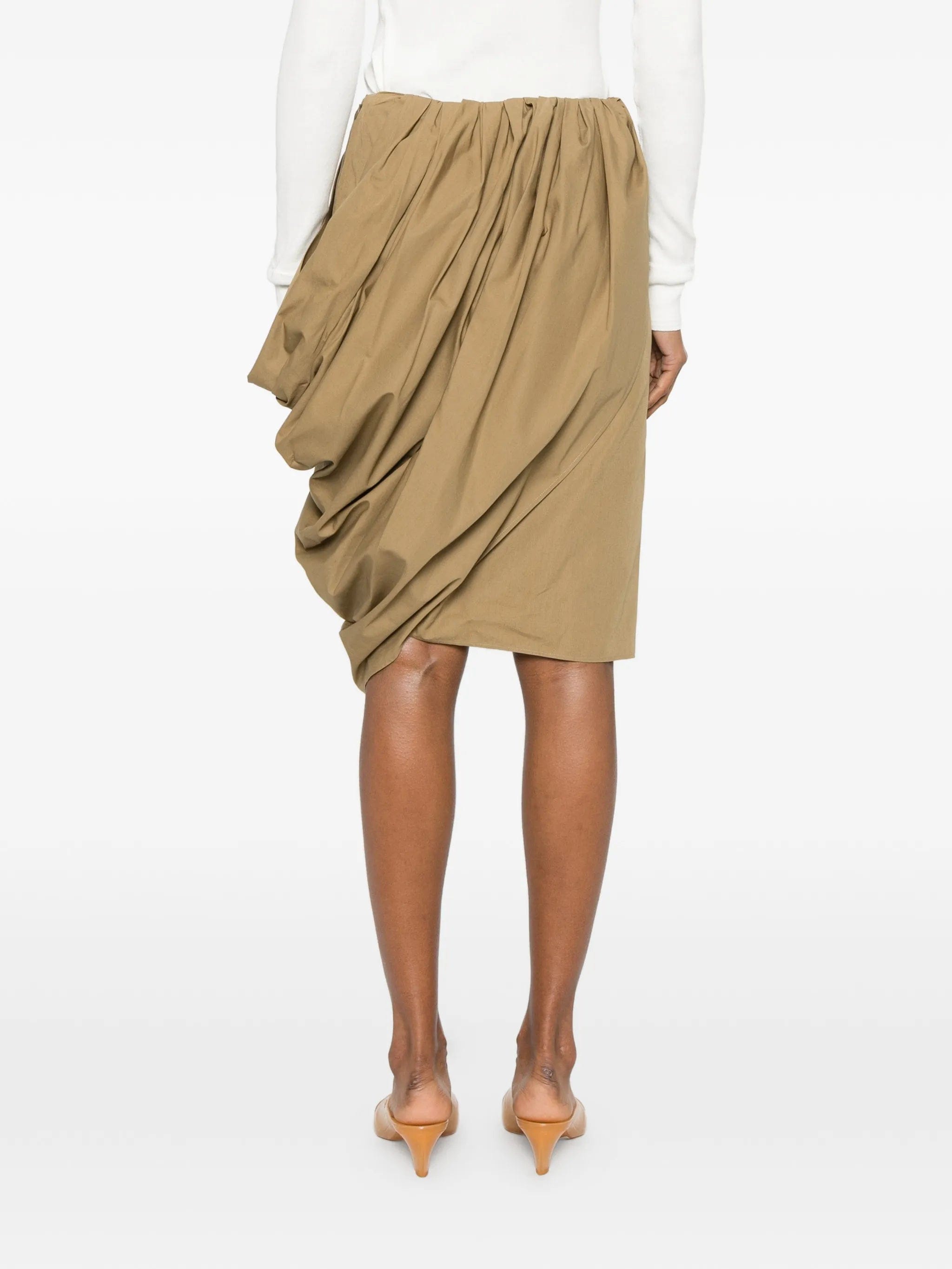 Chloé draped pleated skirt