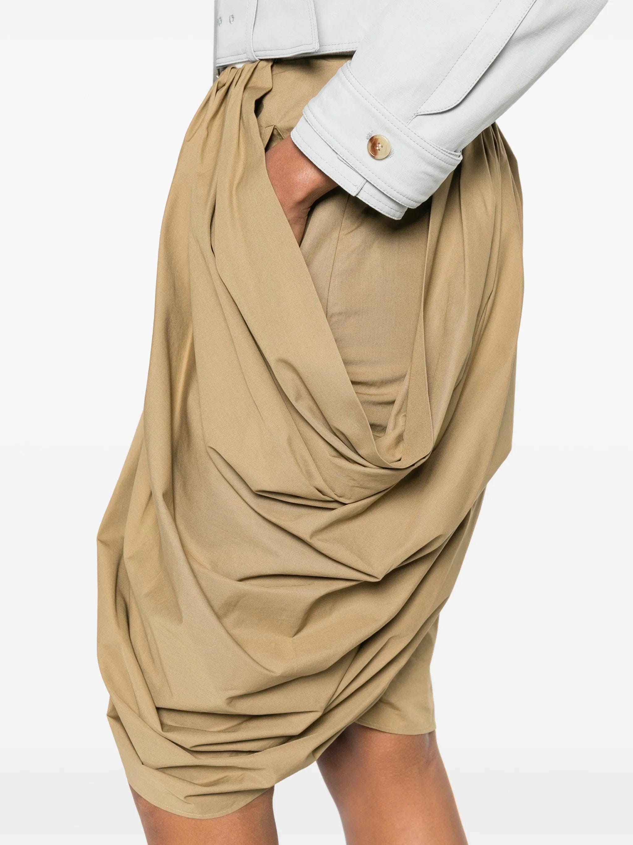 Chloé draped pleated skirt