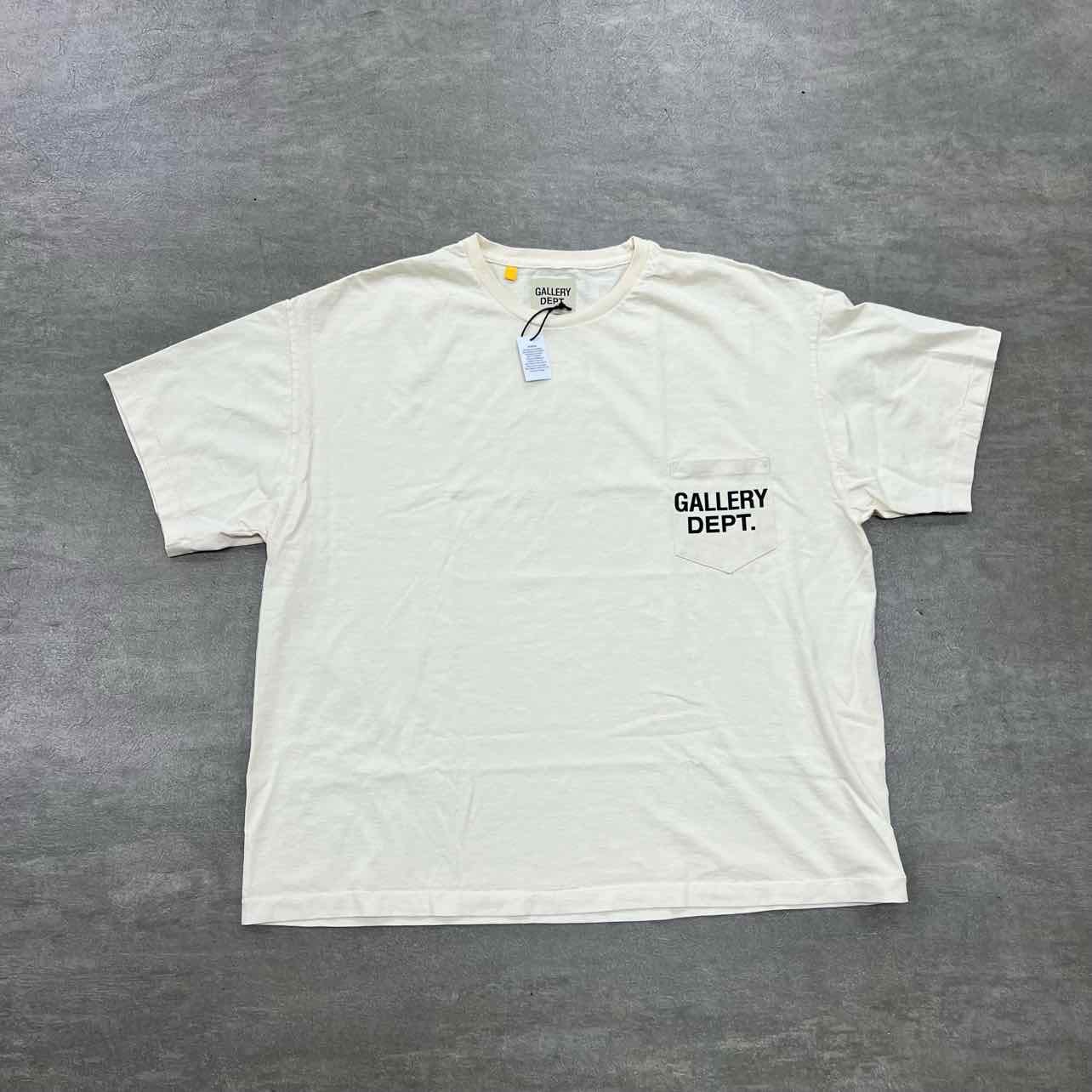 Gallery DEPT. T - Shirt POCKET LOGO Cream New Size M
