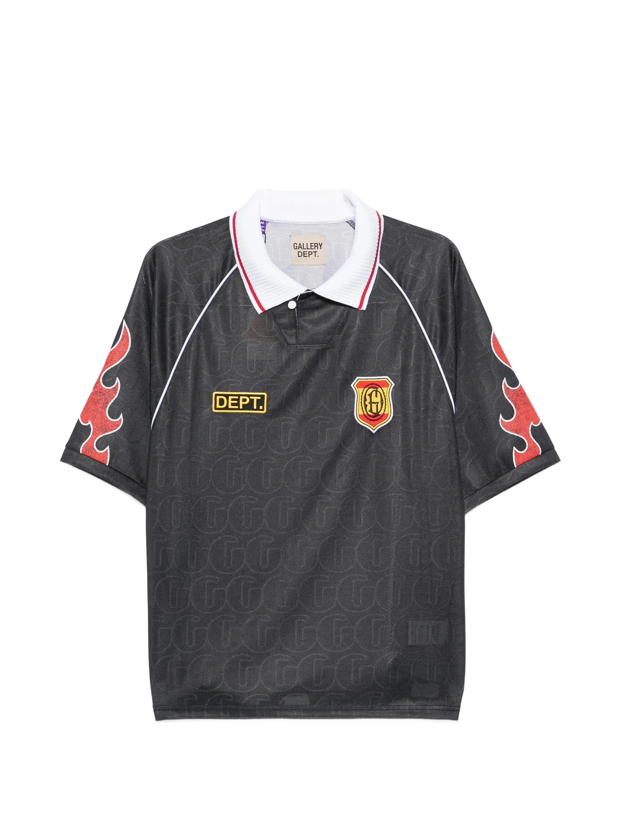 Gallery DEPT. Japan Football flame - print polo shirt